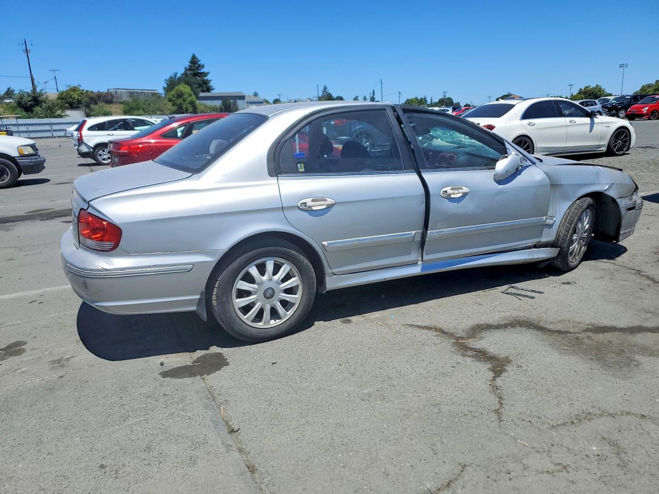 2002 Hyundai Sonata Gls Silver vin: KMHWF35H12A642390