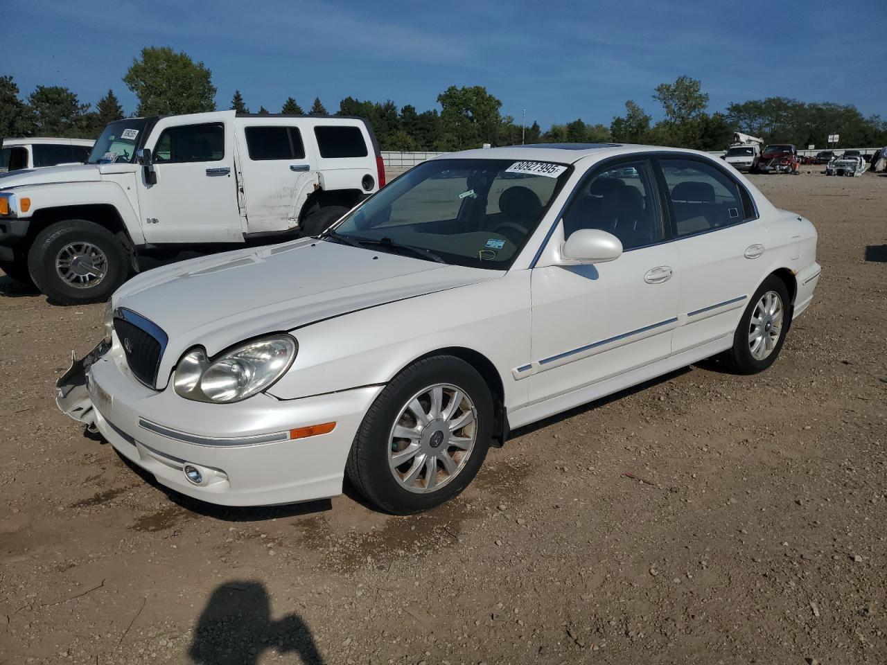 2002 Hyundai Sonata Gls White vin: KMHWF35H12A689693