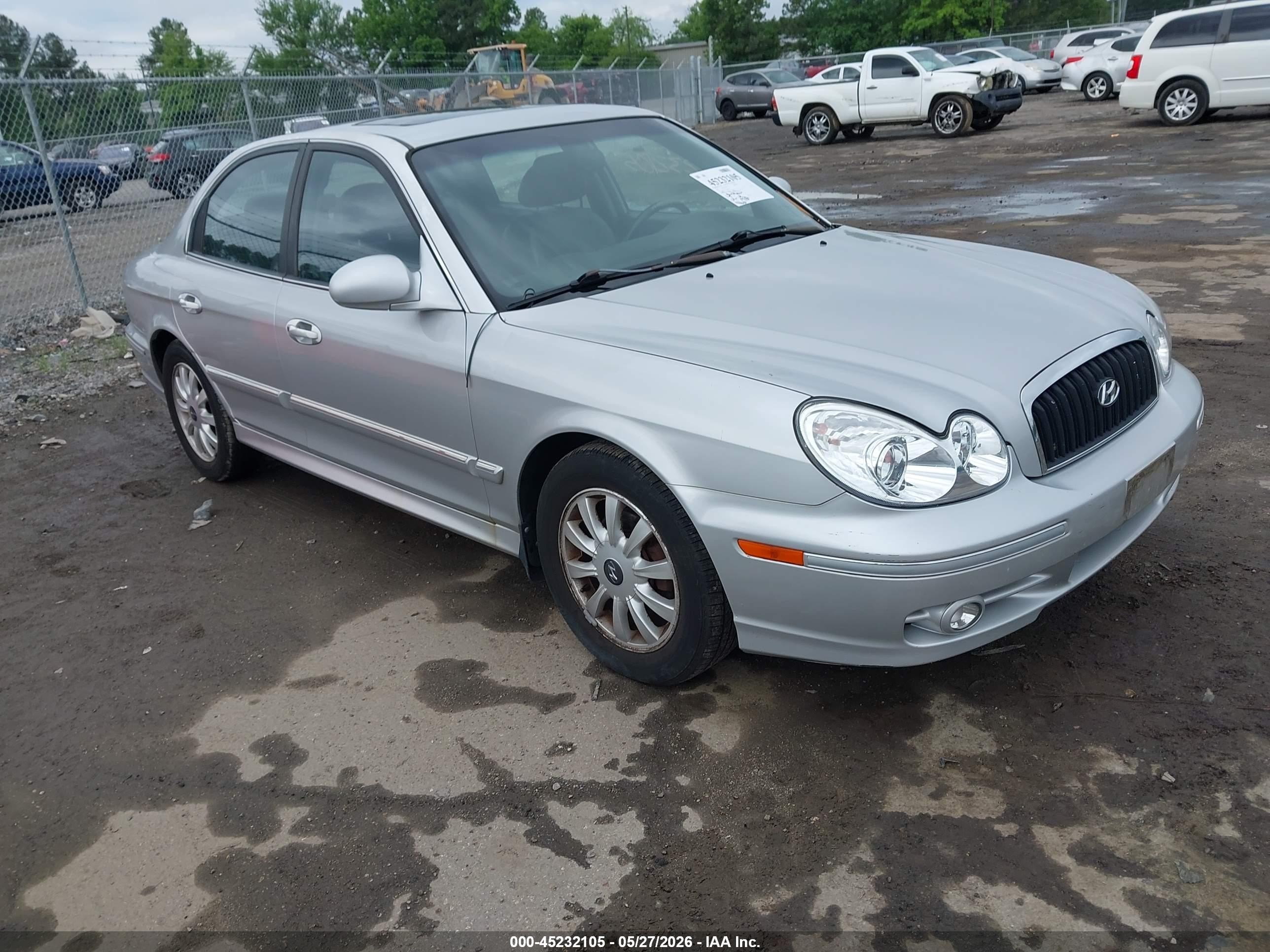 2004 Hyundai Sonata Gls/lx Silver vin: KMHWF35H14A089632