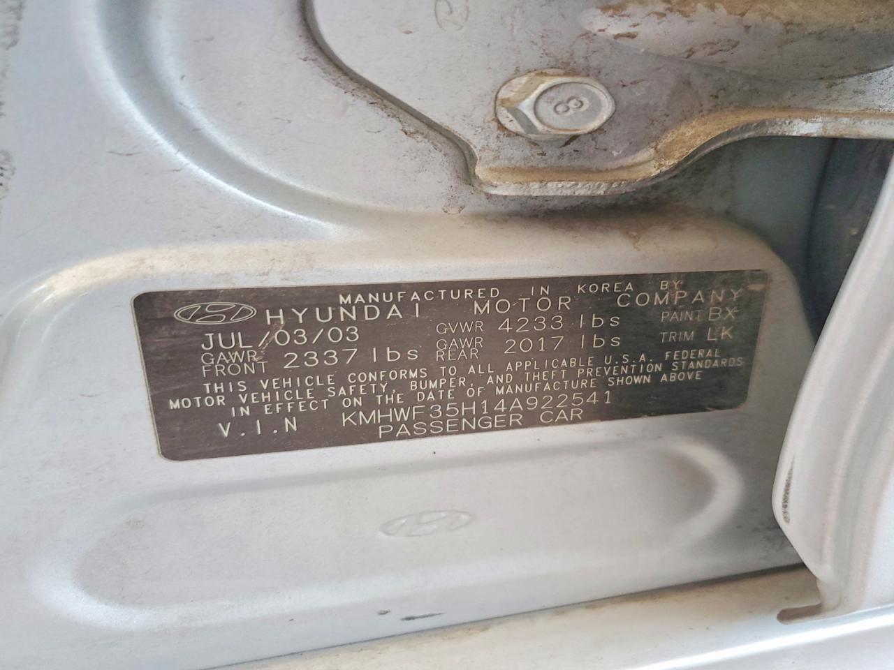 2004 Hyundai Sonata Gls Silver vin: KMHWF35H14A922541