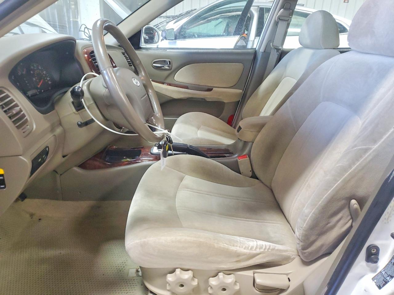 2005 Hyundai Sonata Gls White vin: KMHWF35H15A130438