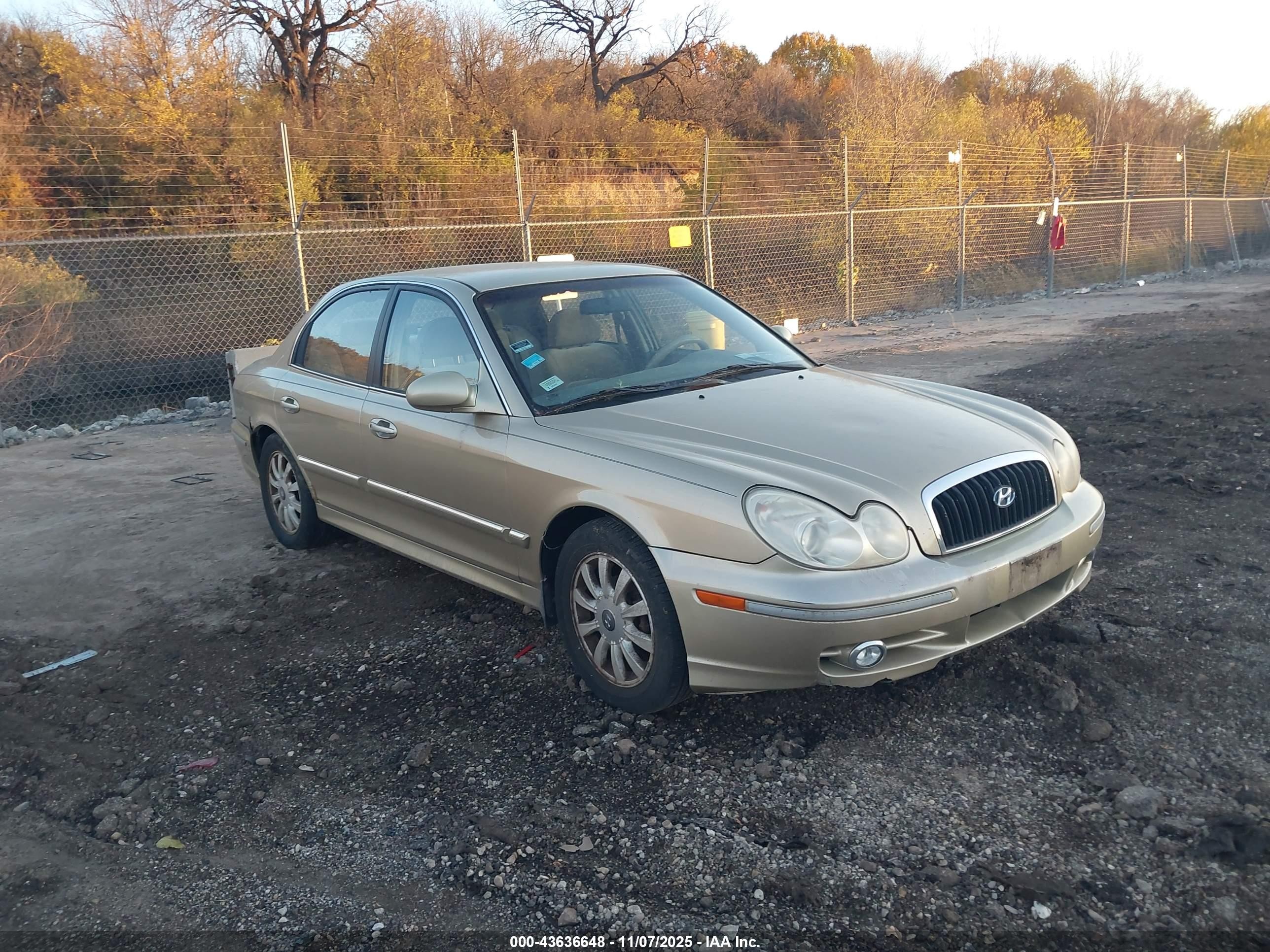2002 Hyundai Sonata Gls/lx Gold vin: KMHWF35H22A509458