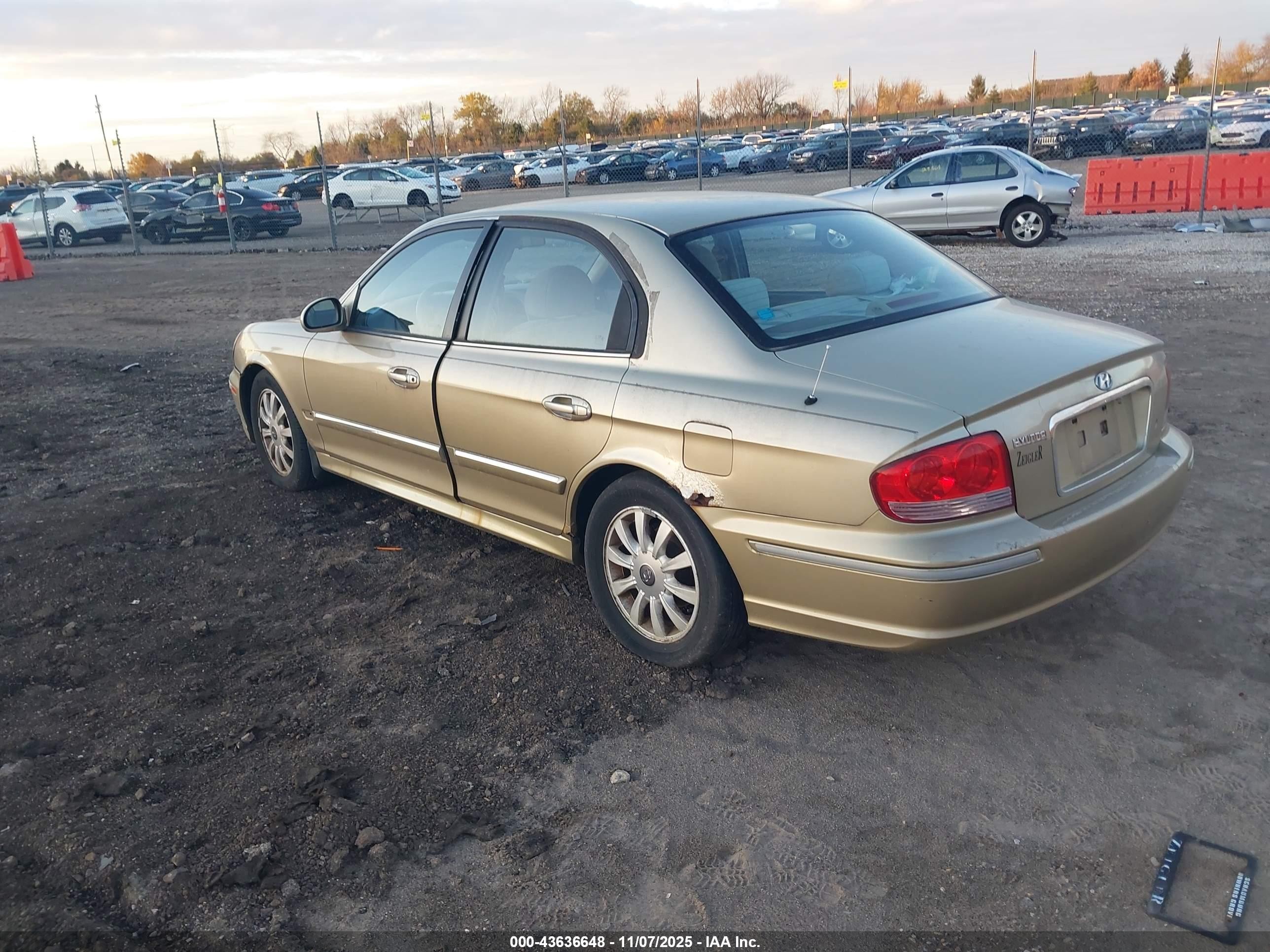 2002 Hyundai Sonata Gls/lx Gold vin: KMHWF35H22A509458