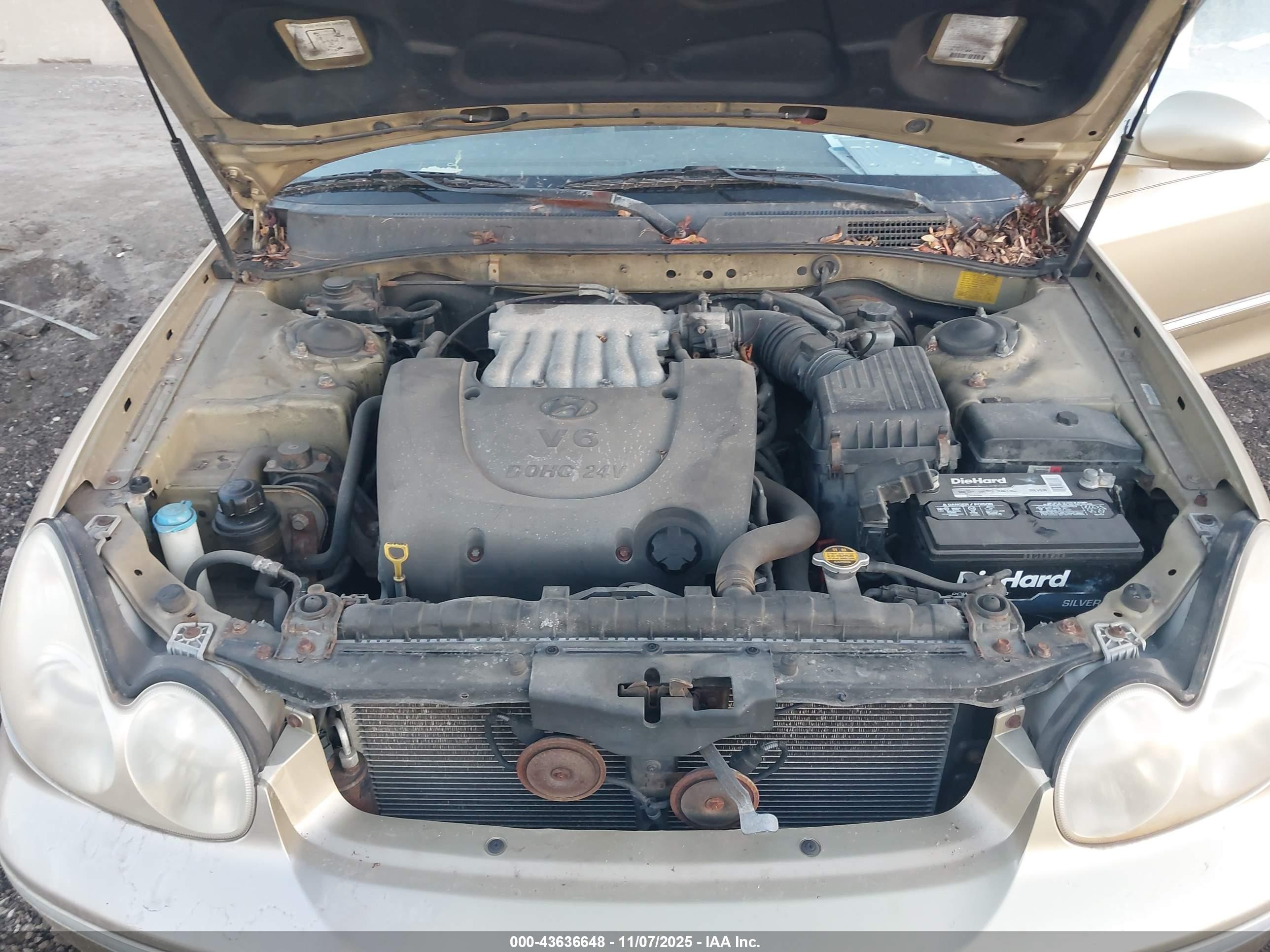 2002 Hyundai Sonata Gls/lx Gold vin: KMHWF35H22A509458