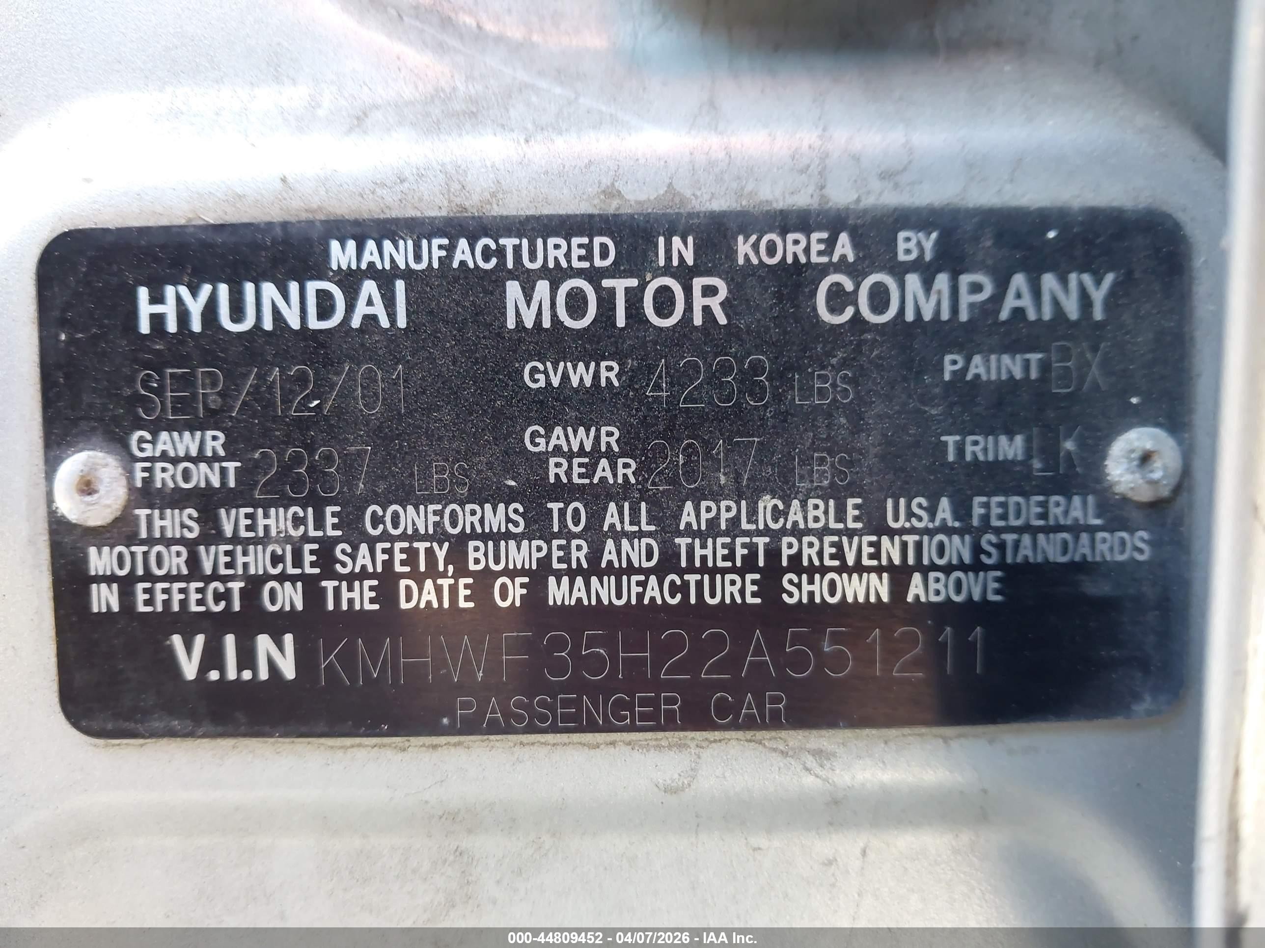 2002 Hyundai Sonata Gls/lx Серебряный vin: KMHWF35H22A551211