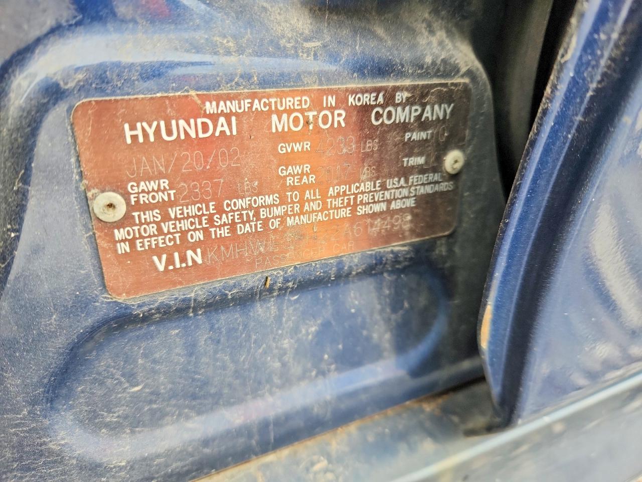 2002 Hyundai Sonata Gls White vin: KMHWF35H22A614498