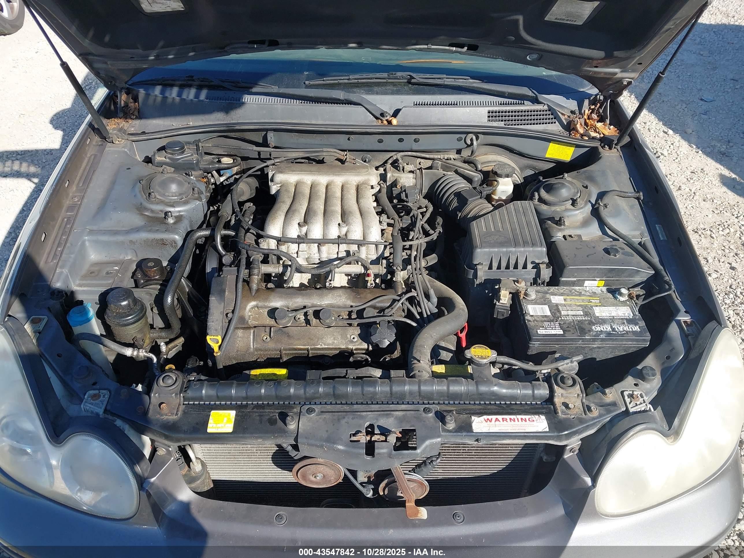 2002 Hyundai Sonata Gls/lx Gray vin: KMHWF35H22A638266