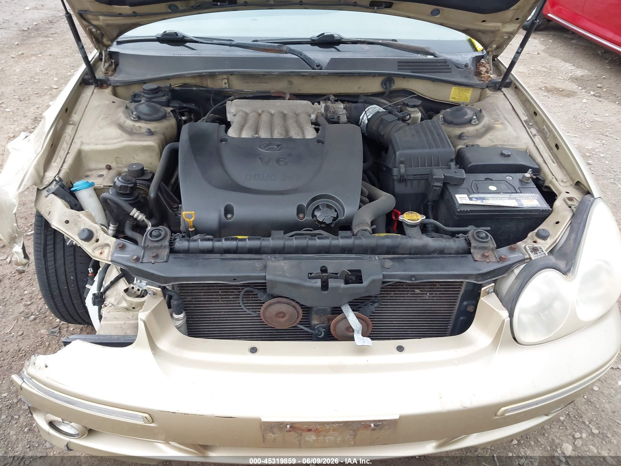 2004 Hyundai Sonata Gls/lx Gold vin: KMHWF35H24A018343