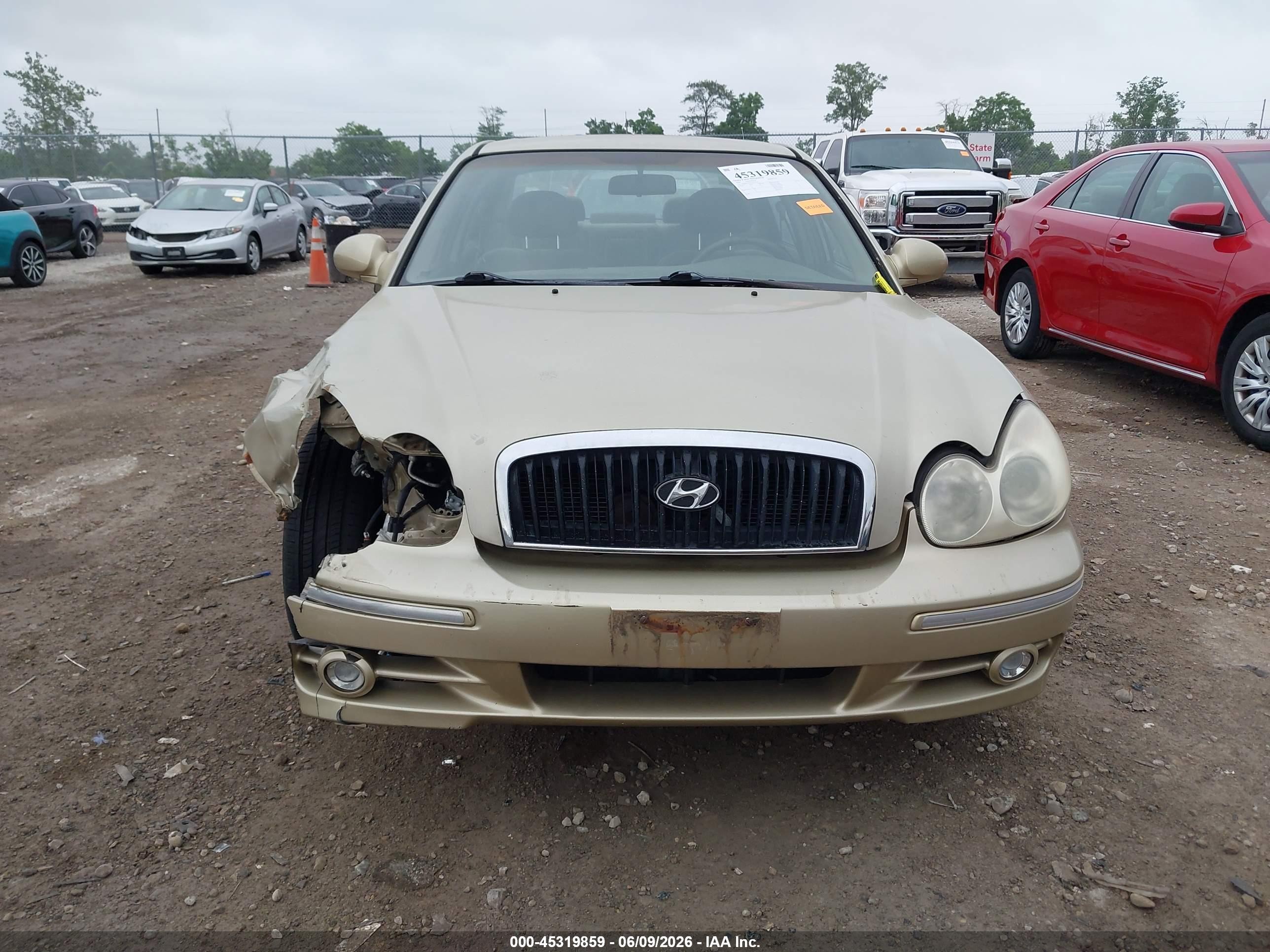 2004 Hyundai Sonata Gls/lx Gold vin: KMHWF35H24A018343