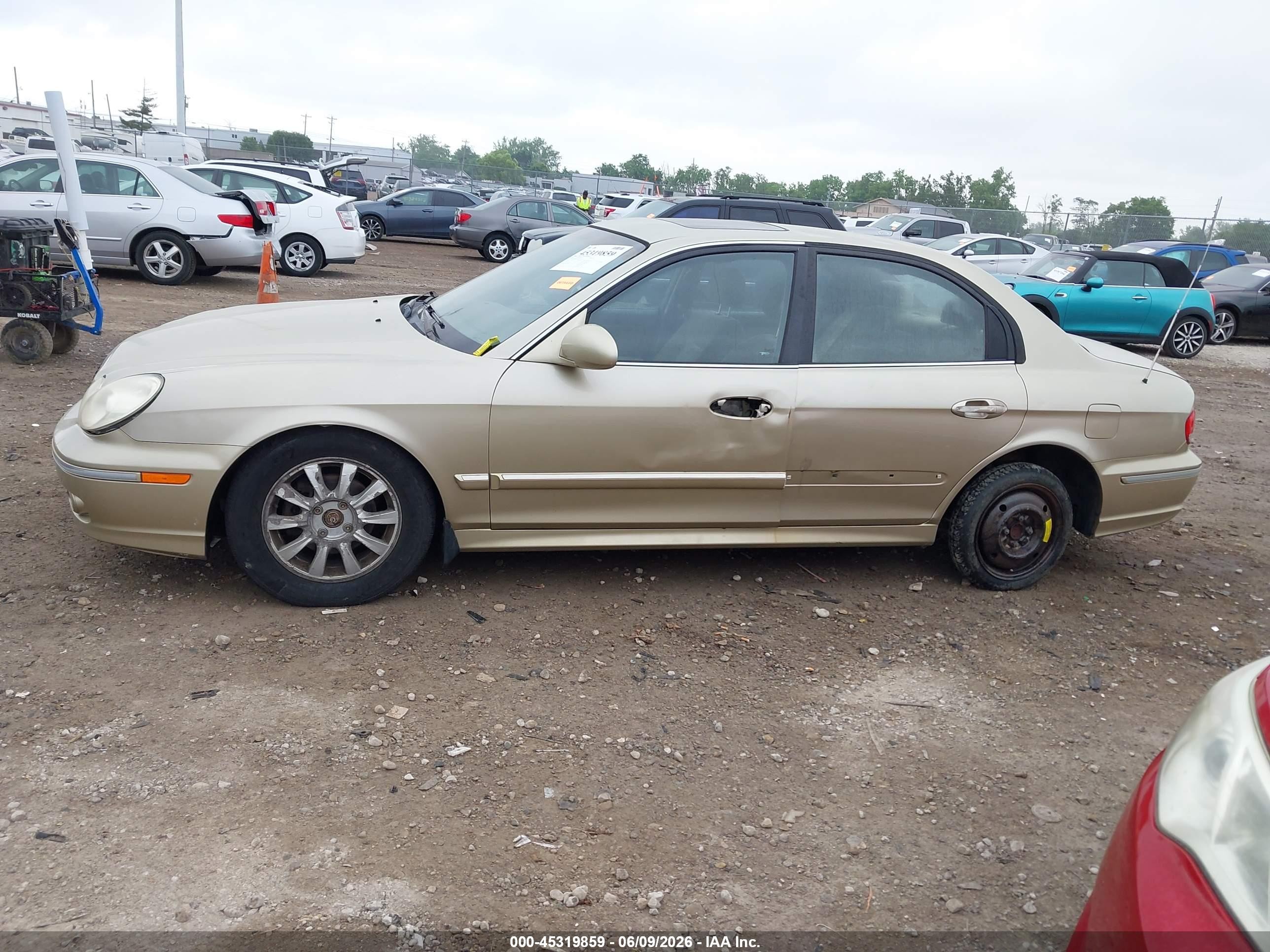 2004 Hyundai Sonata Gls/lx Gold vin: KMHWF35H24A018343