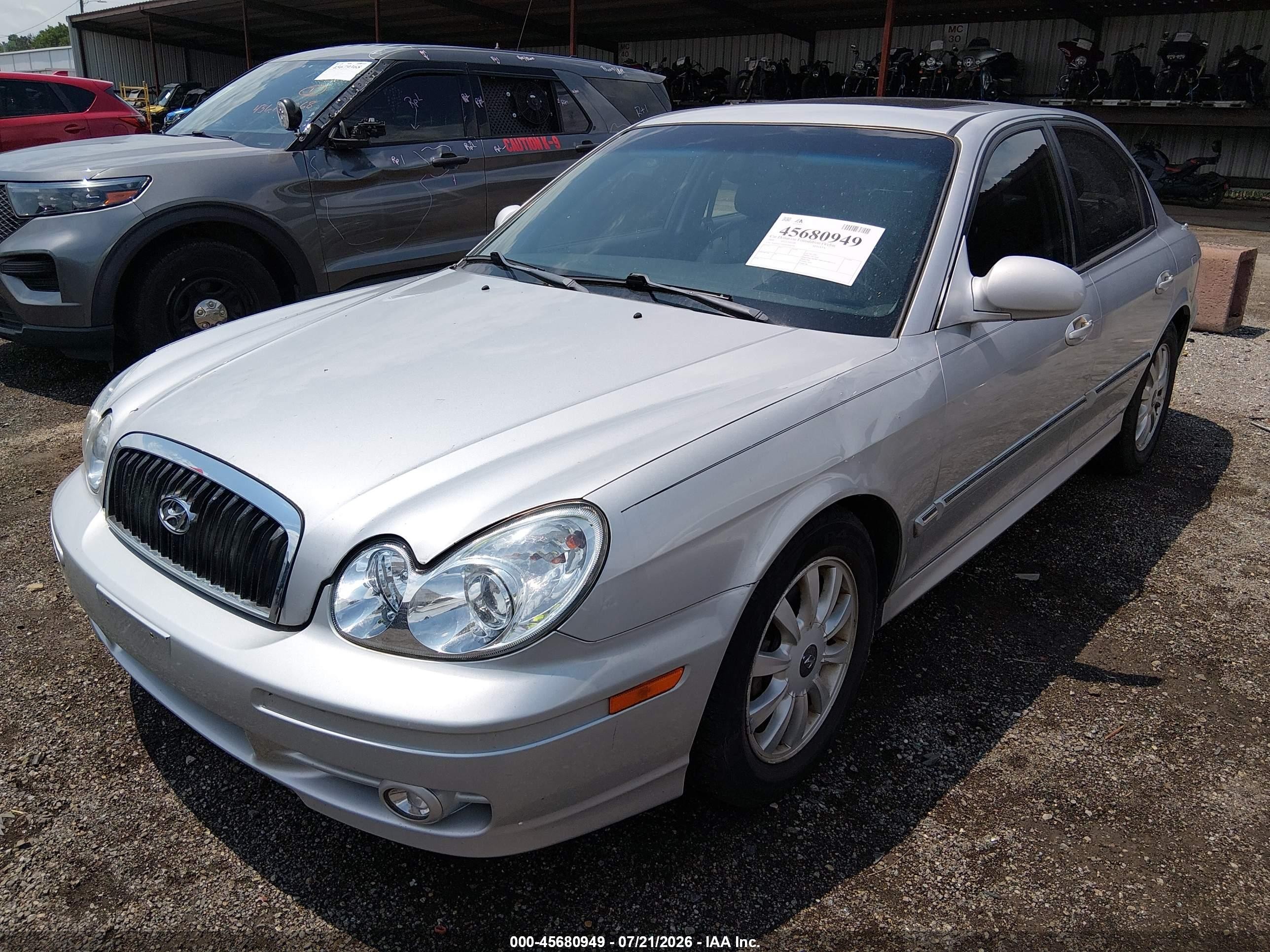 2004 Hyundai Sonata Gls/lx Silver vin: KMHWF35H24A956570