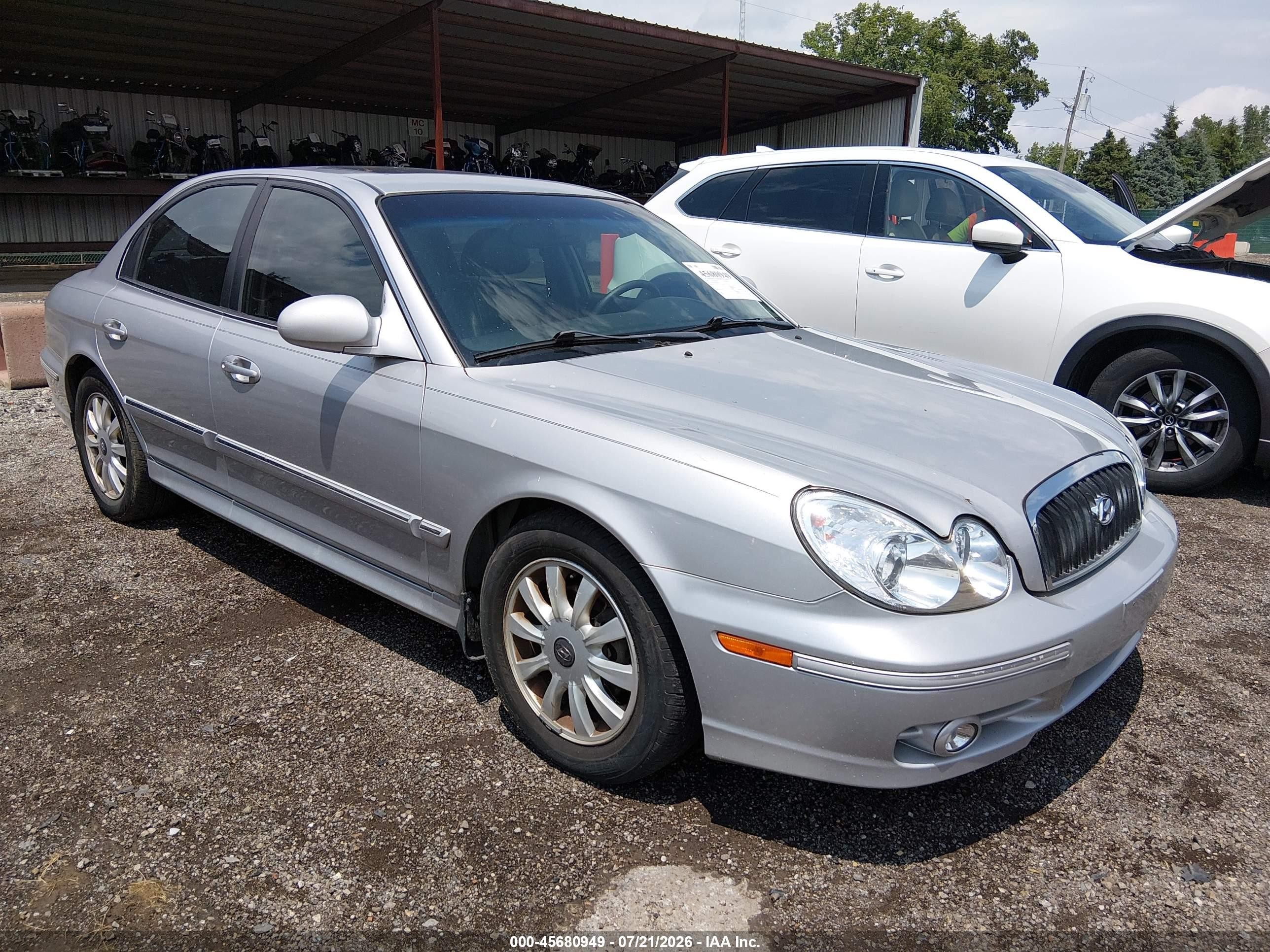 2004 Hyundai Sonata Gls/lx Silver vin: KMHWF35H24A956570