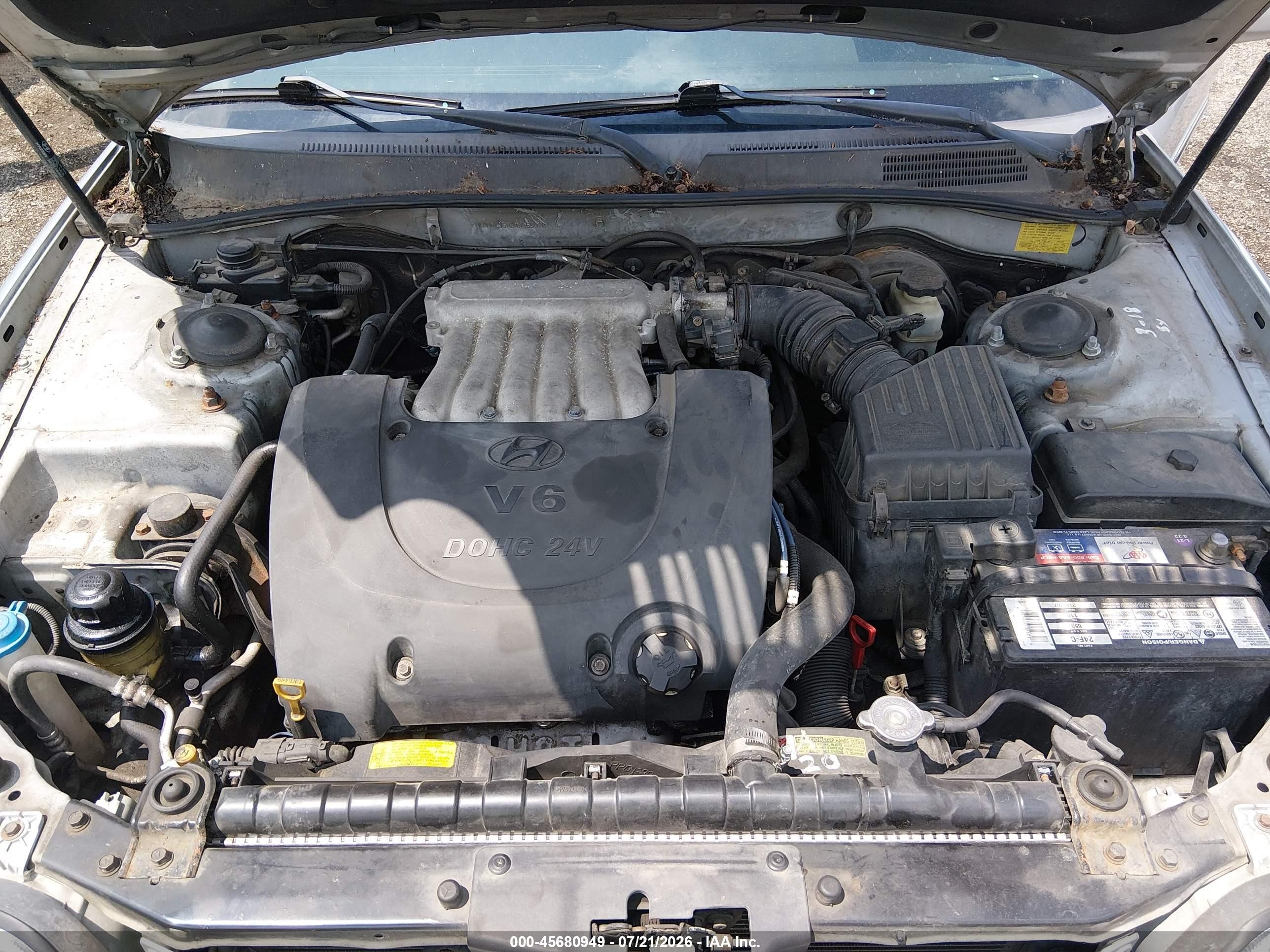 2004 Hyundai Sonata Gls/lx Silver vin: KMHWF35H24A956570