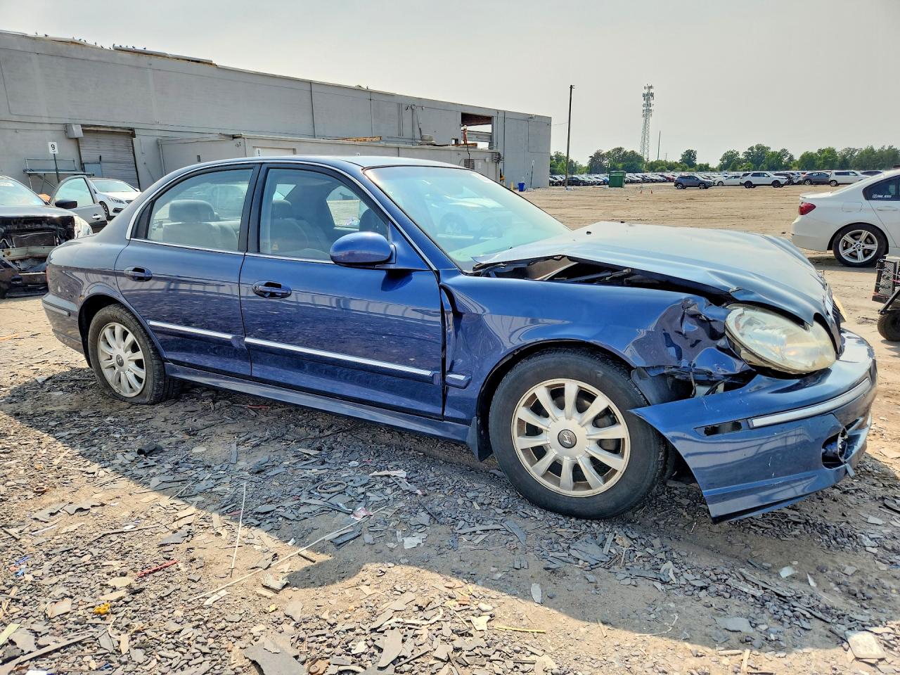 2004 Hyundai Sonata Gls Blue vin: KMHWF35H24A972090