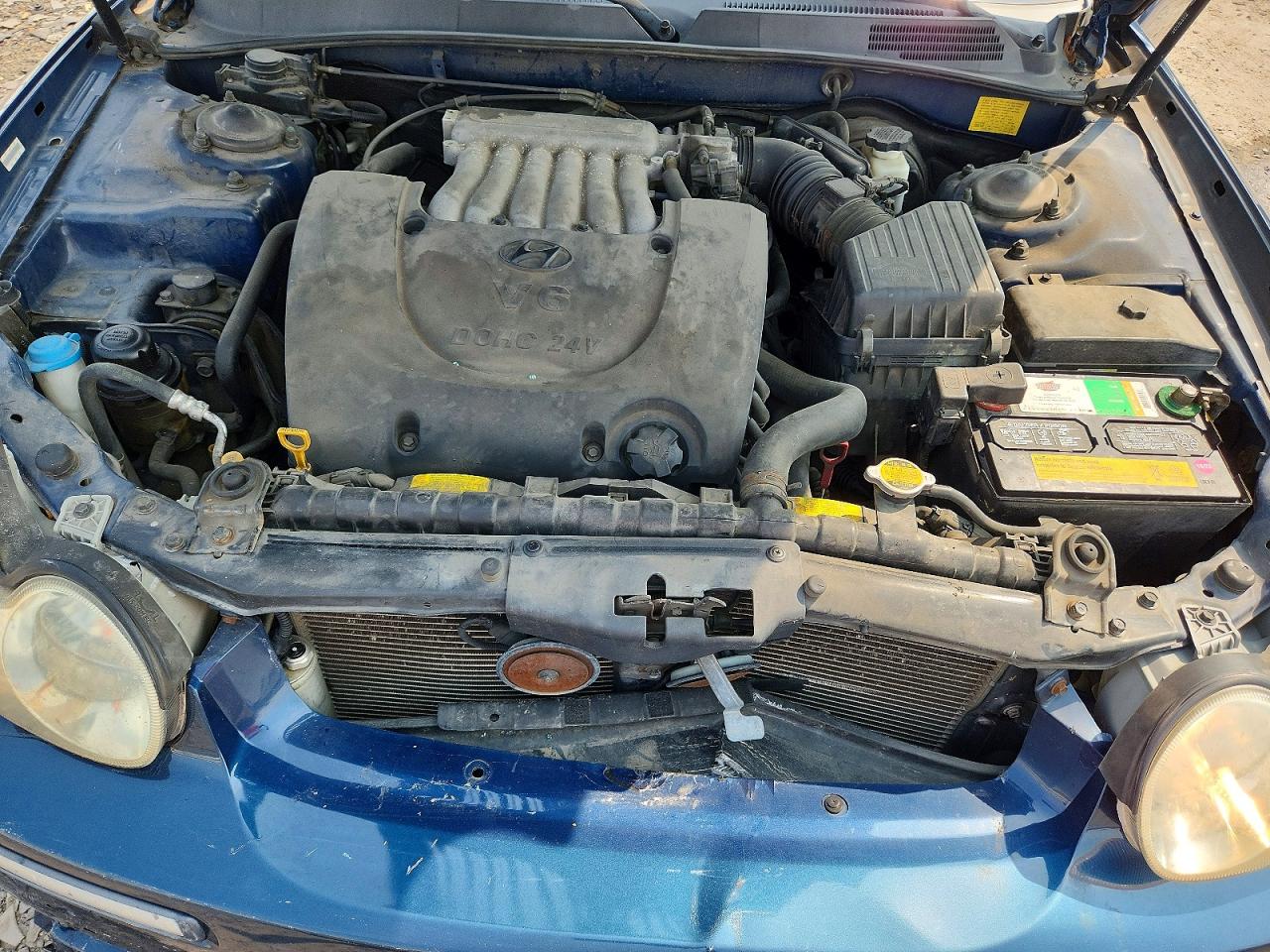 2004 Hyundai Sonata Gls Blue vin: KMHWF35H24A972090