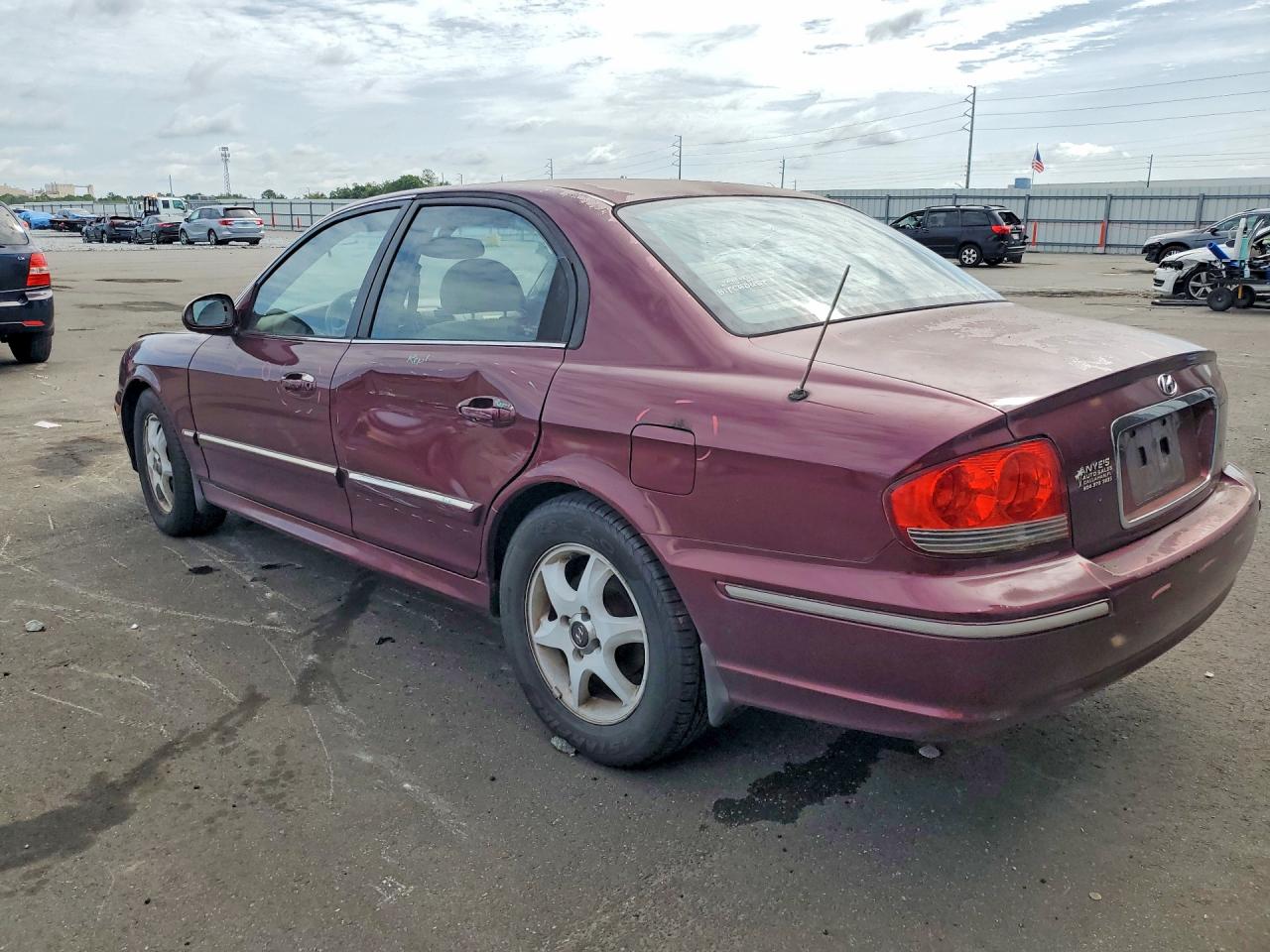 2005 Hyundai Sonata Gls Burgundy vin: KMHWF35H25A146082