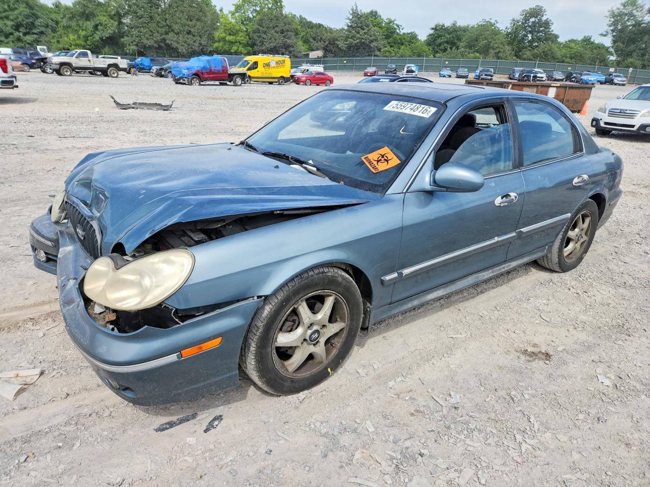 2005 Hyundai Sonata Gls Blue vin: KMHWF35H25A189174