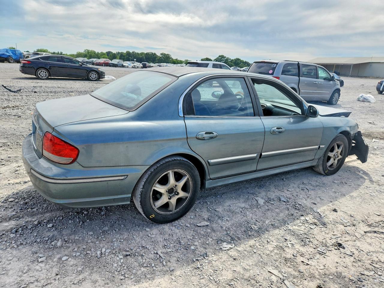 2005 Hyundai Sonata Gls Blue vin: KMHWF35H25A189174