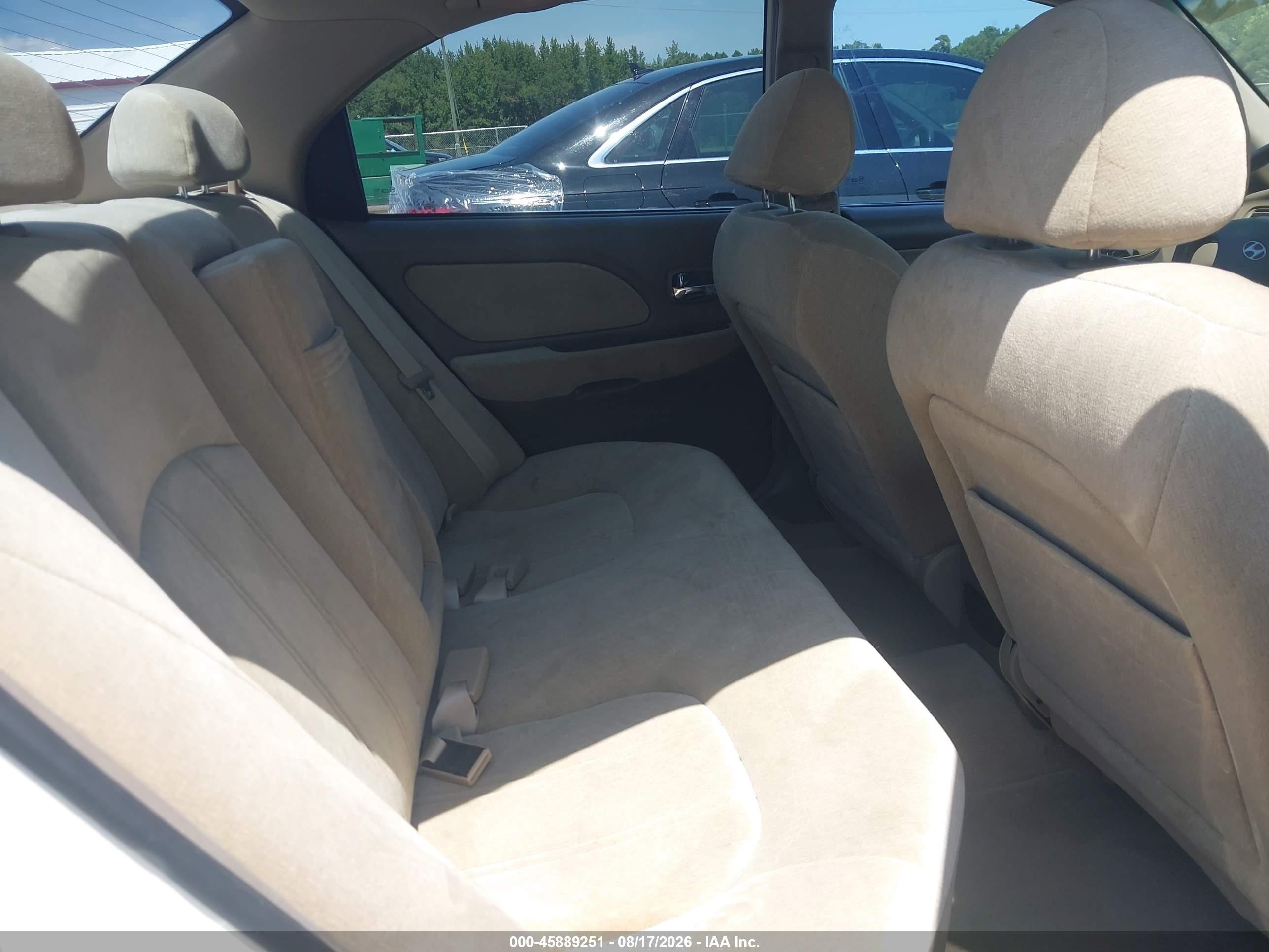 2003 Hyundai Sonata Gls/lx White vin: KMHWF35H33A896202