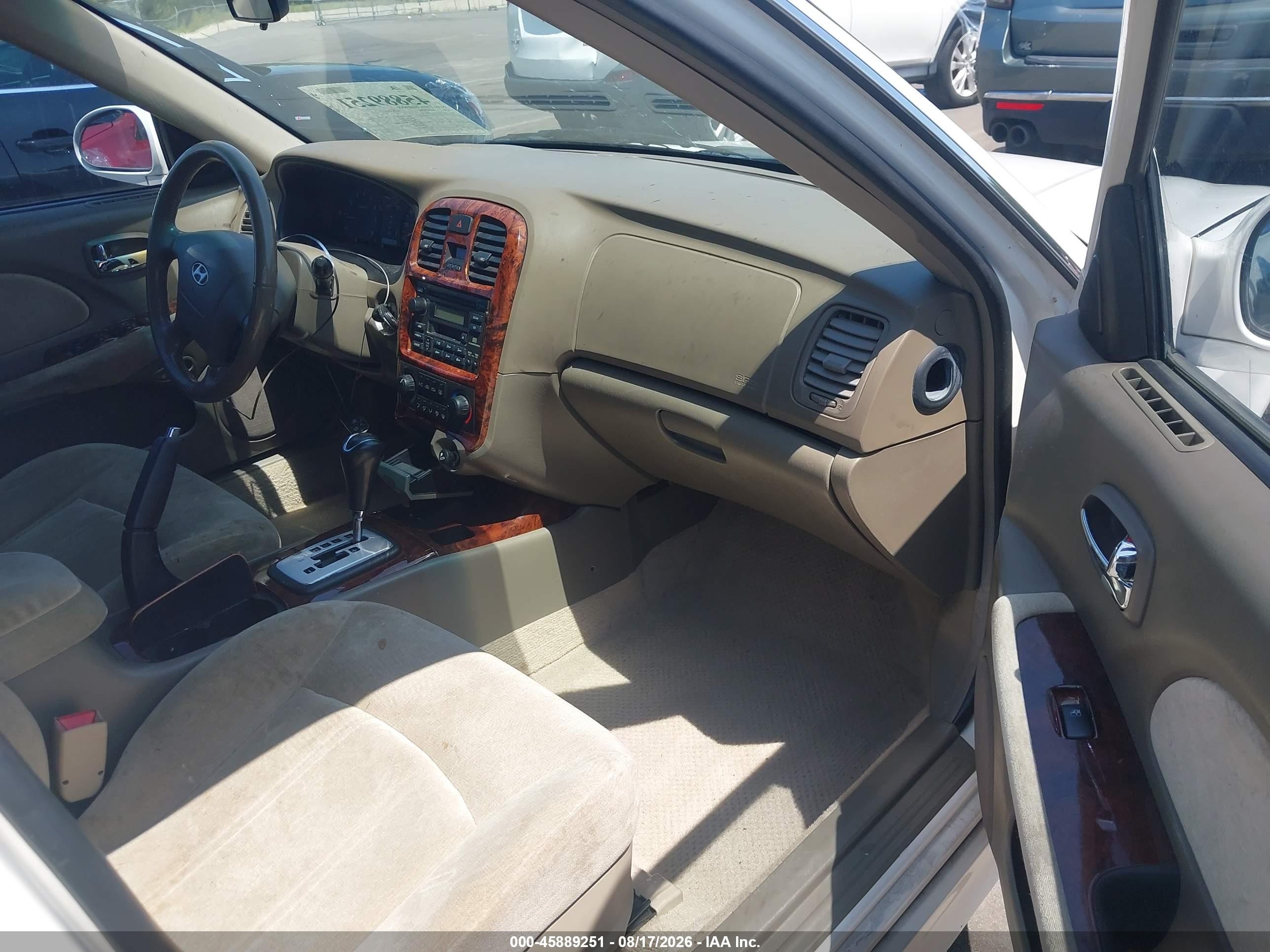 2003 Hyundai Sonata Gls/lx White vin: KMHWF35H33A896202