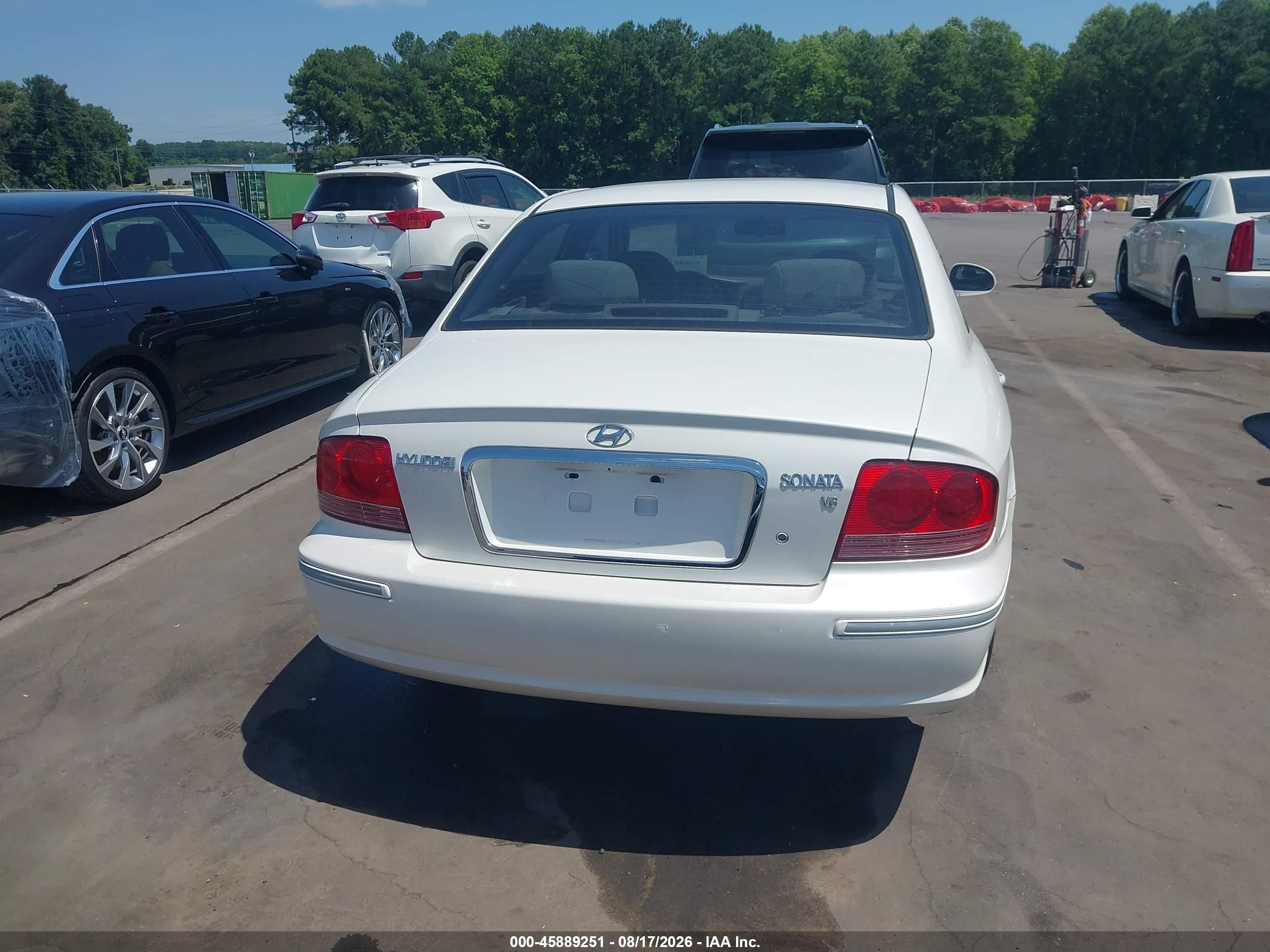 2003 Hyundai Sonata Gls/lx White vin: KMHWF35H33A896202
