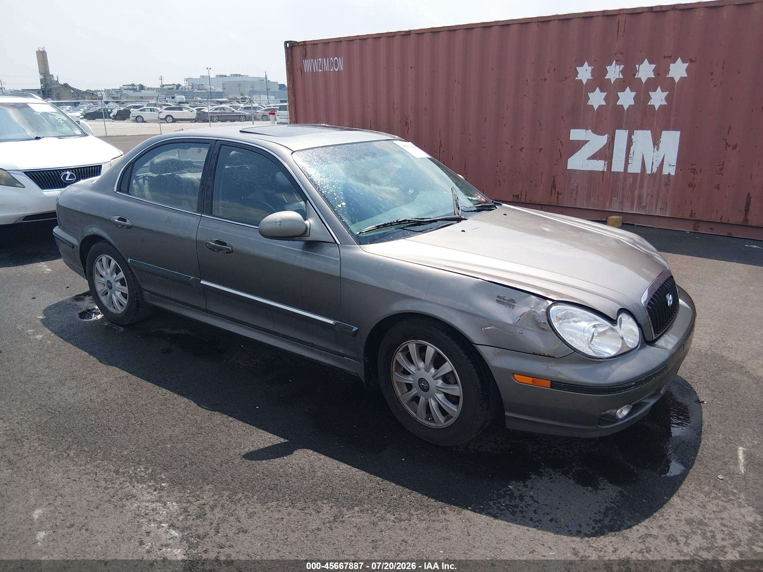 2004 Hyundai Sonata Gls/lx Gray vin: KMHWF35H34A073500