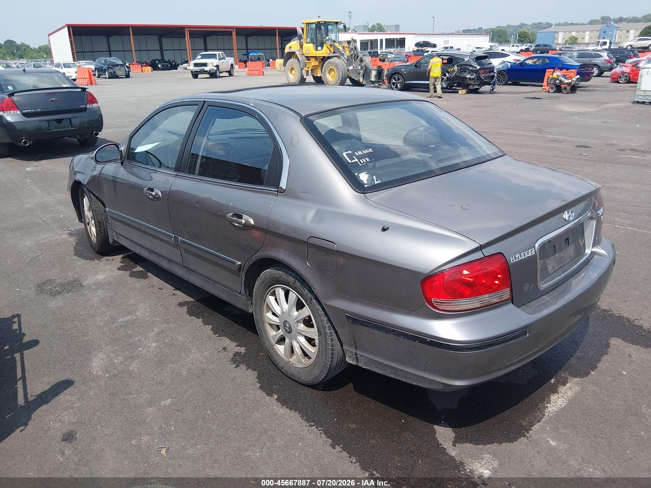 2004 Hyundai Sonata Gls/lx Gray vin: KMHWF35H34A073500