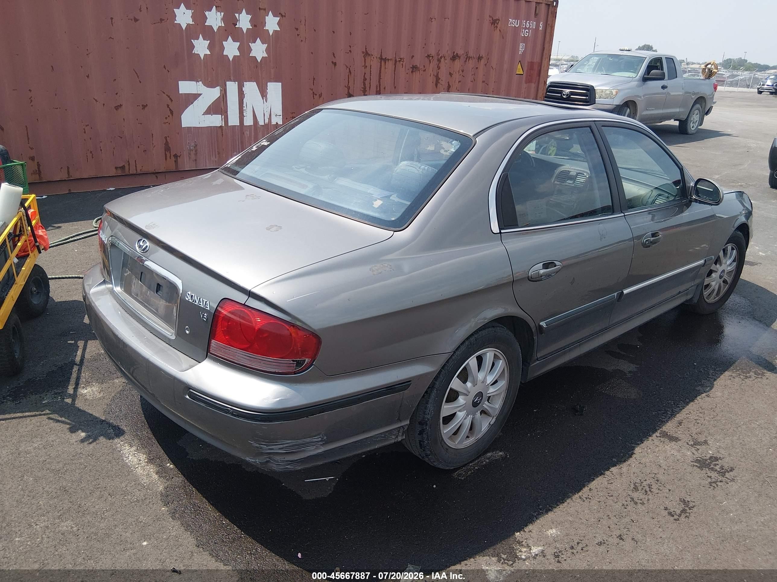2004 Hyundai Sonata Gls/lx Gray vin: KMHWF35H34A073500