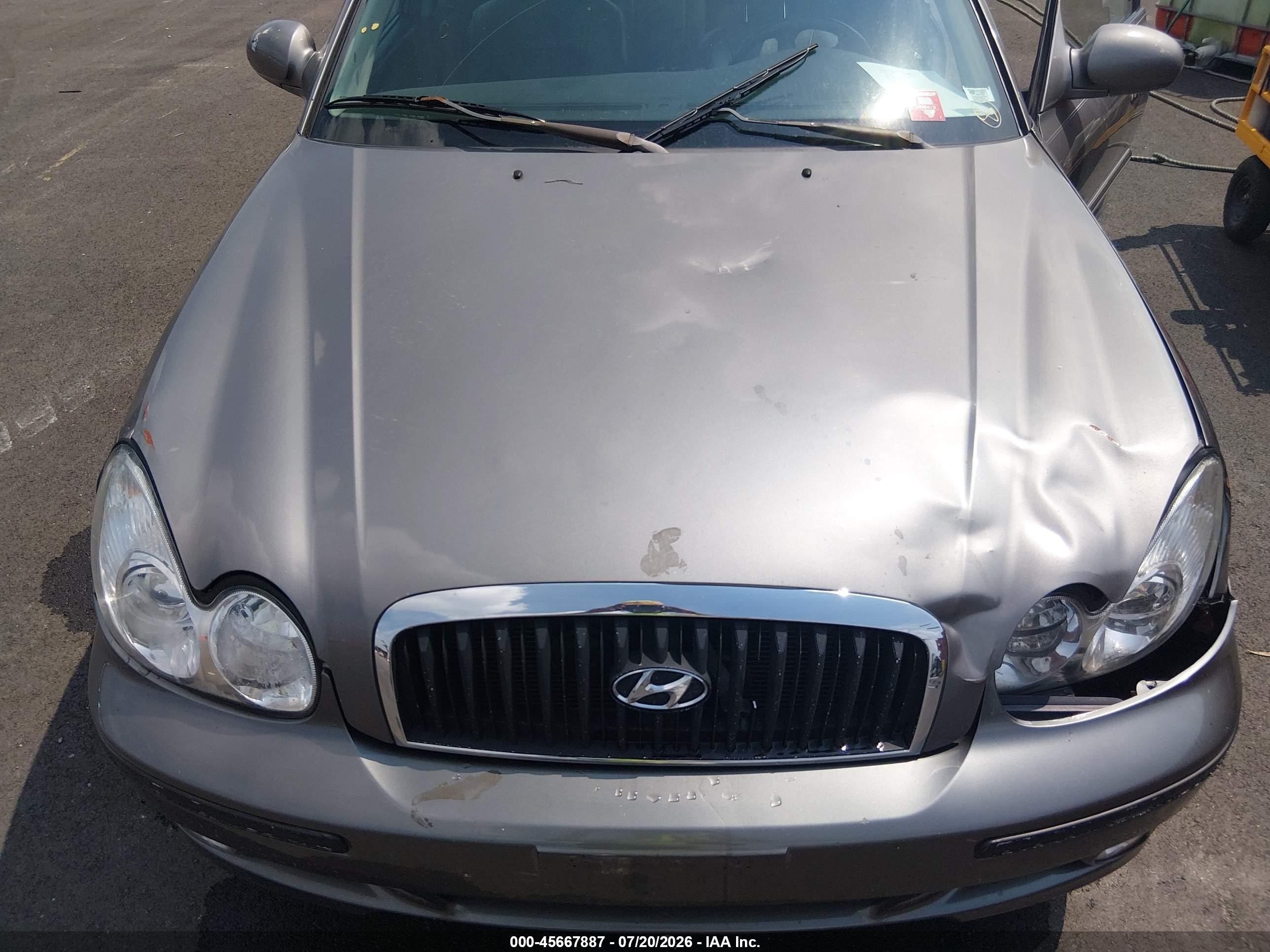 2004 Hyundai Sonata Gls/lx Gray vin: KMHWF35H34A073500
