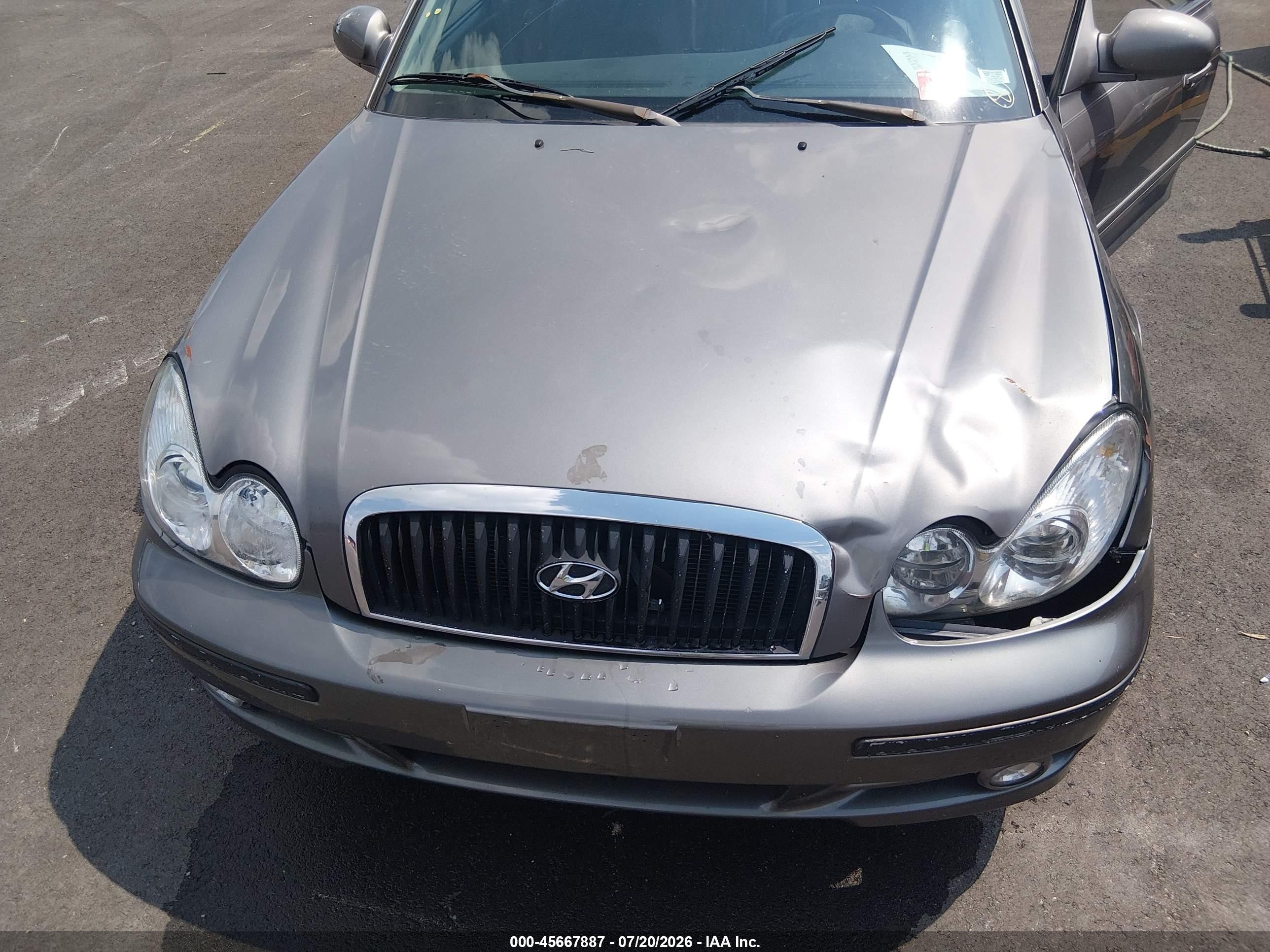 2004 Hyundai Sonata Gls/lx Gray vin: KMHWF35H34A073500