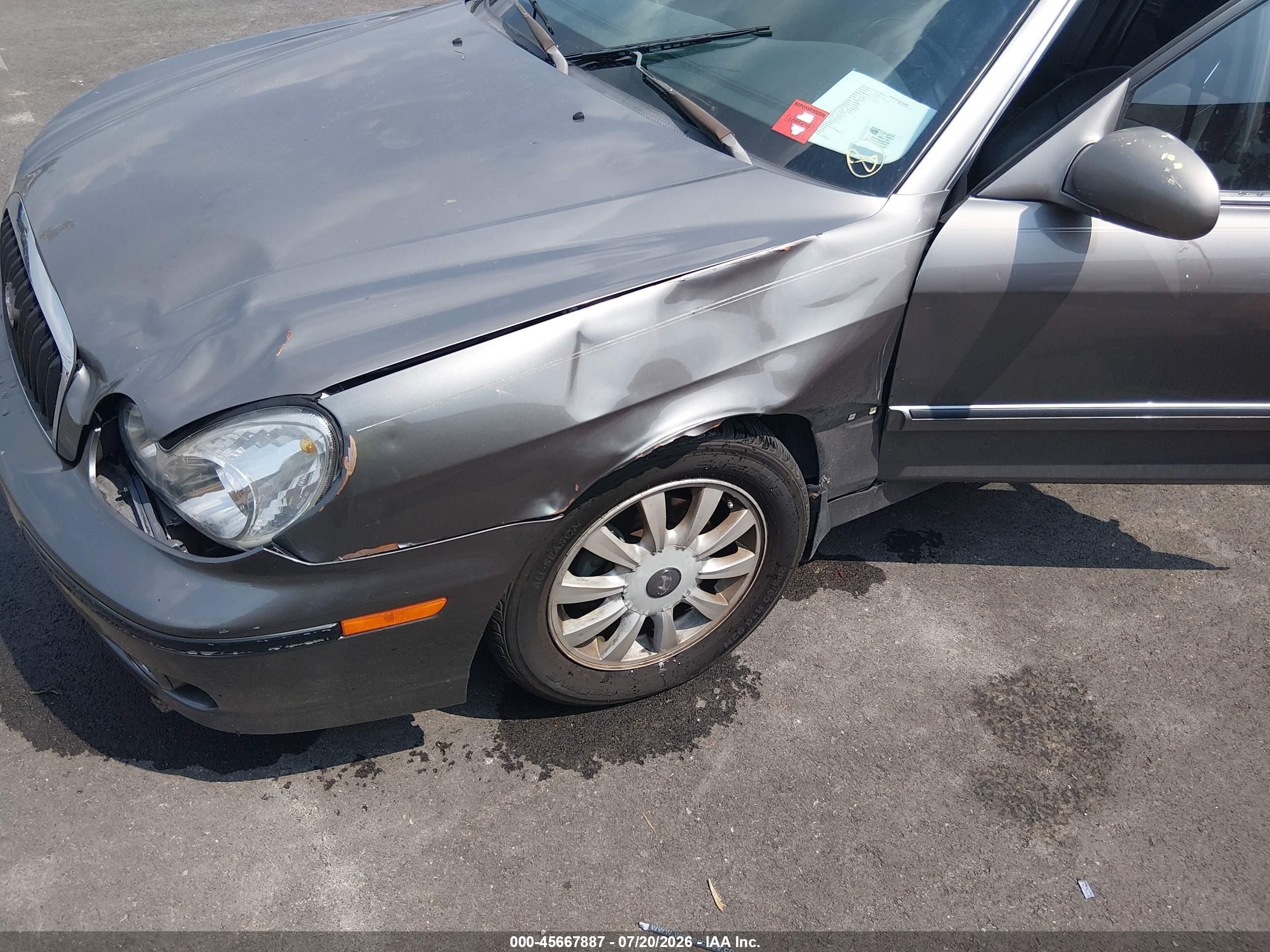 2004 Hyundai Sonata Gls/lx Gray vin: KMHWF35H34A073500