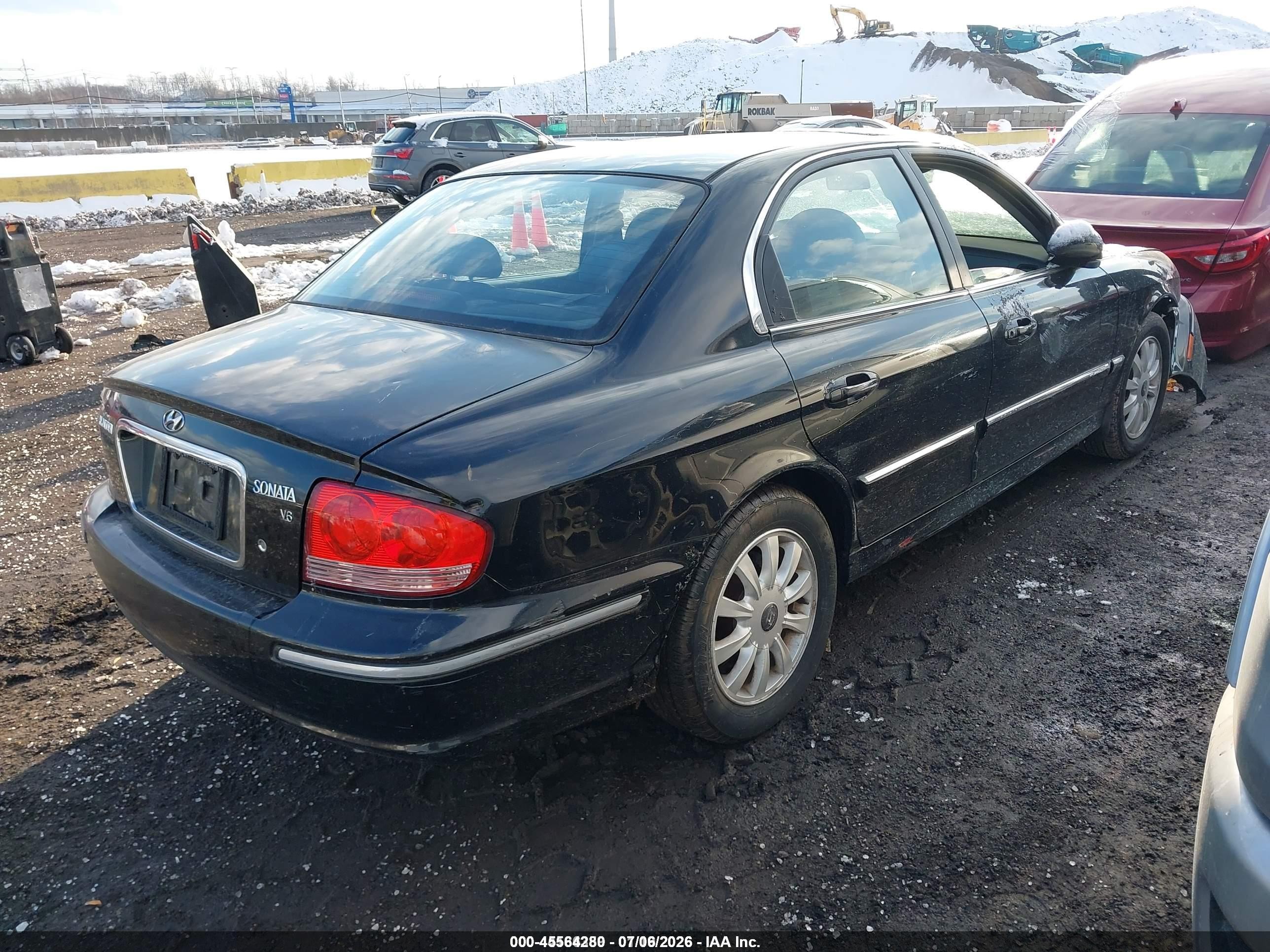 2004 Hyundai Sonata Gls/lx Черный vin: KMHWF35H34A926428