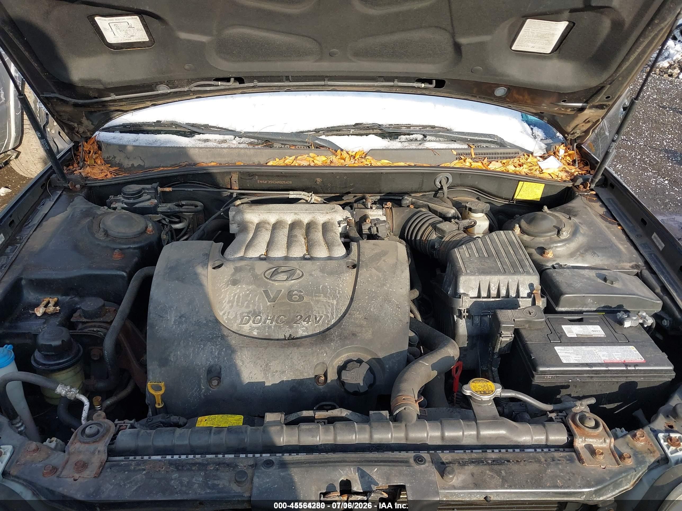 2004 Hyundai Sonata Gls/lx Черный vin: KMHWF35H34A926428