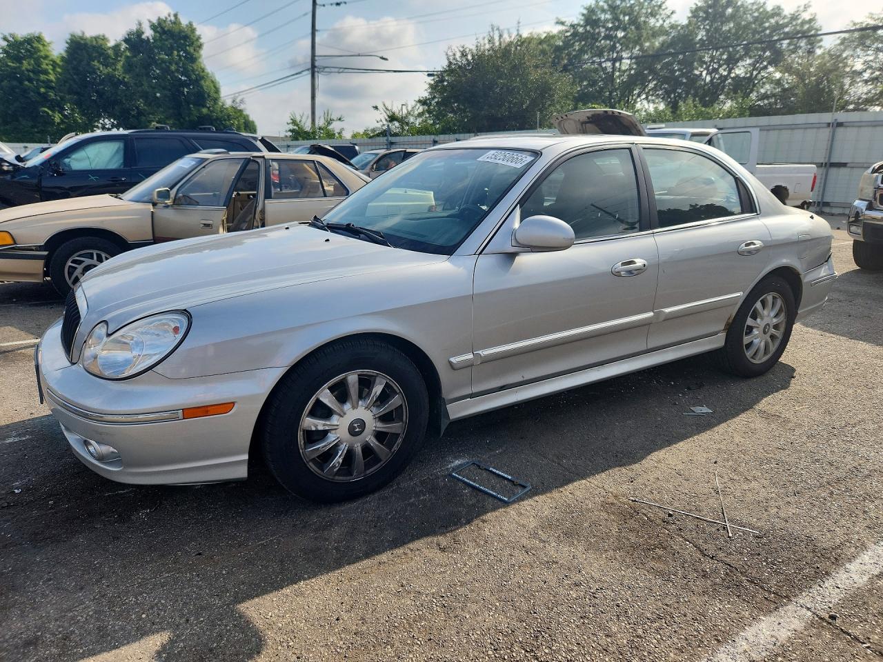 2004 Hyundai Sonata Gls Silver vin: KMHWF35H34A972857