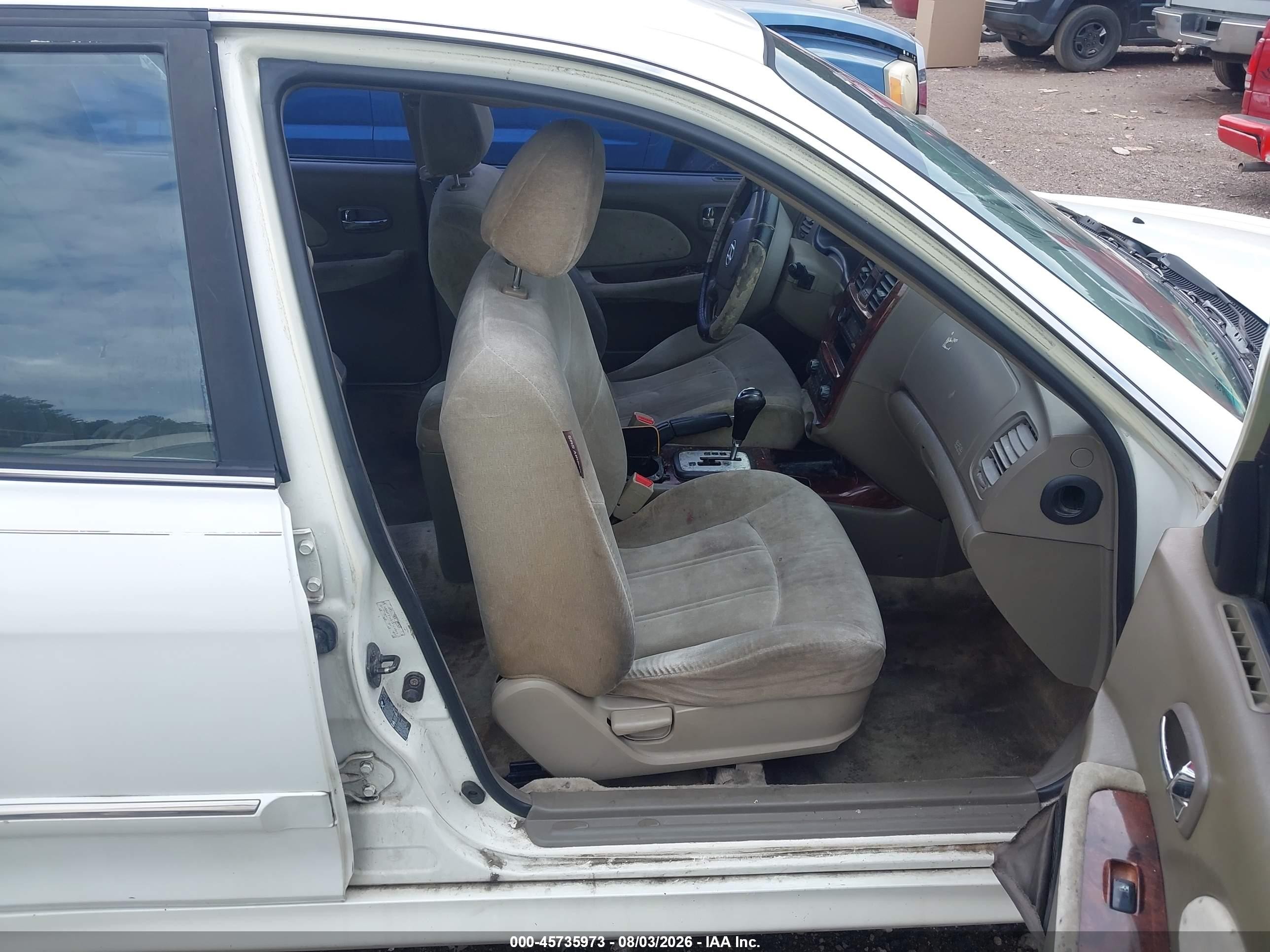 2005 Hyundai Sonata Gls/lx White vin: KMHWF35H35A126648