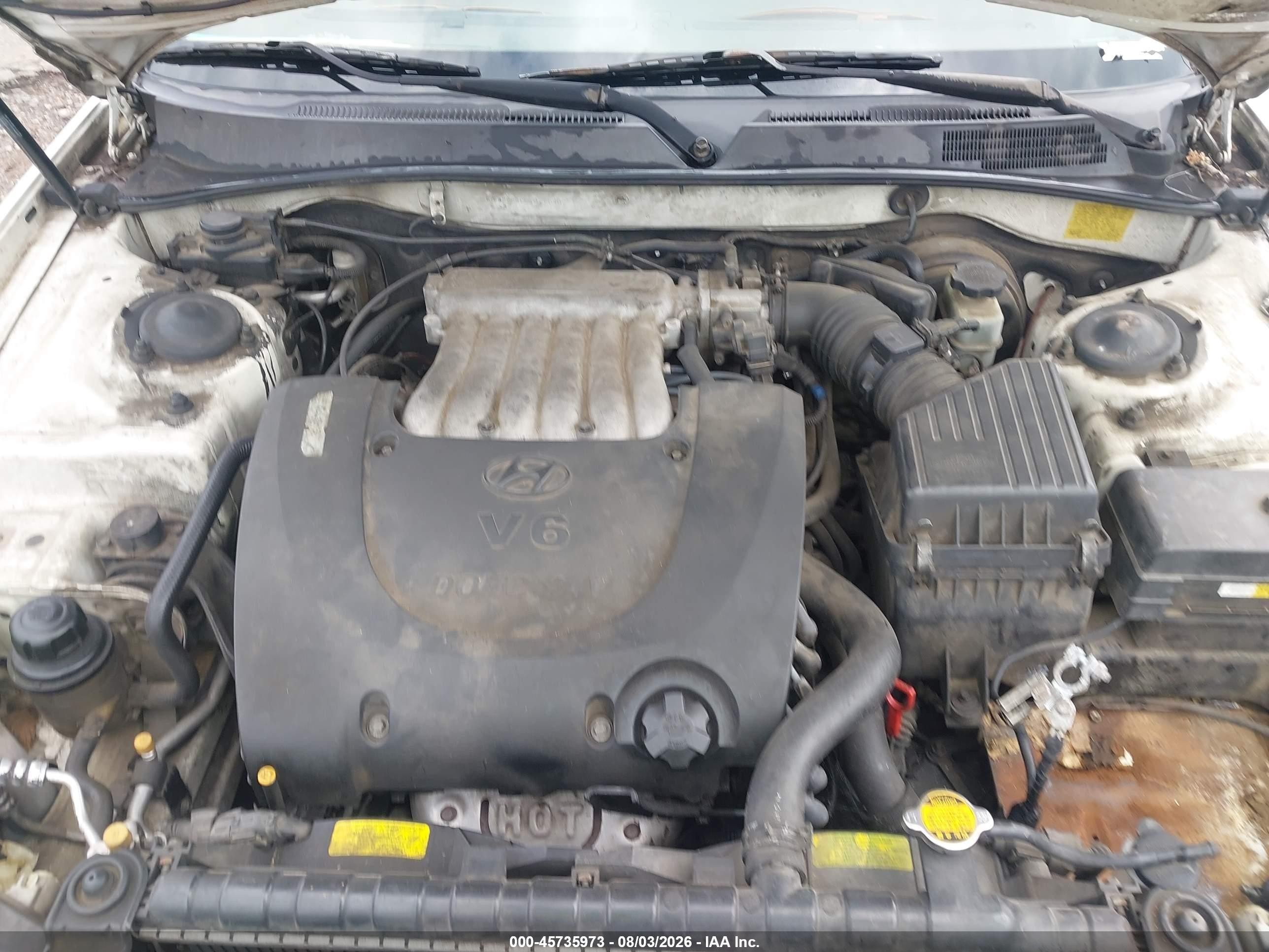 2005 Hyundai Sonata Gls/lx White vin: KMHWF35H35A126648
