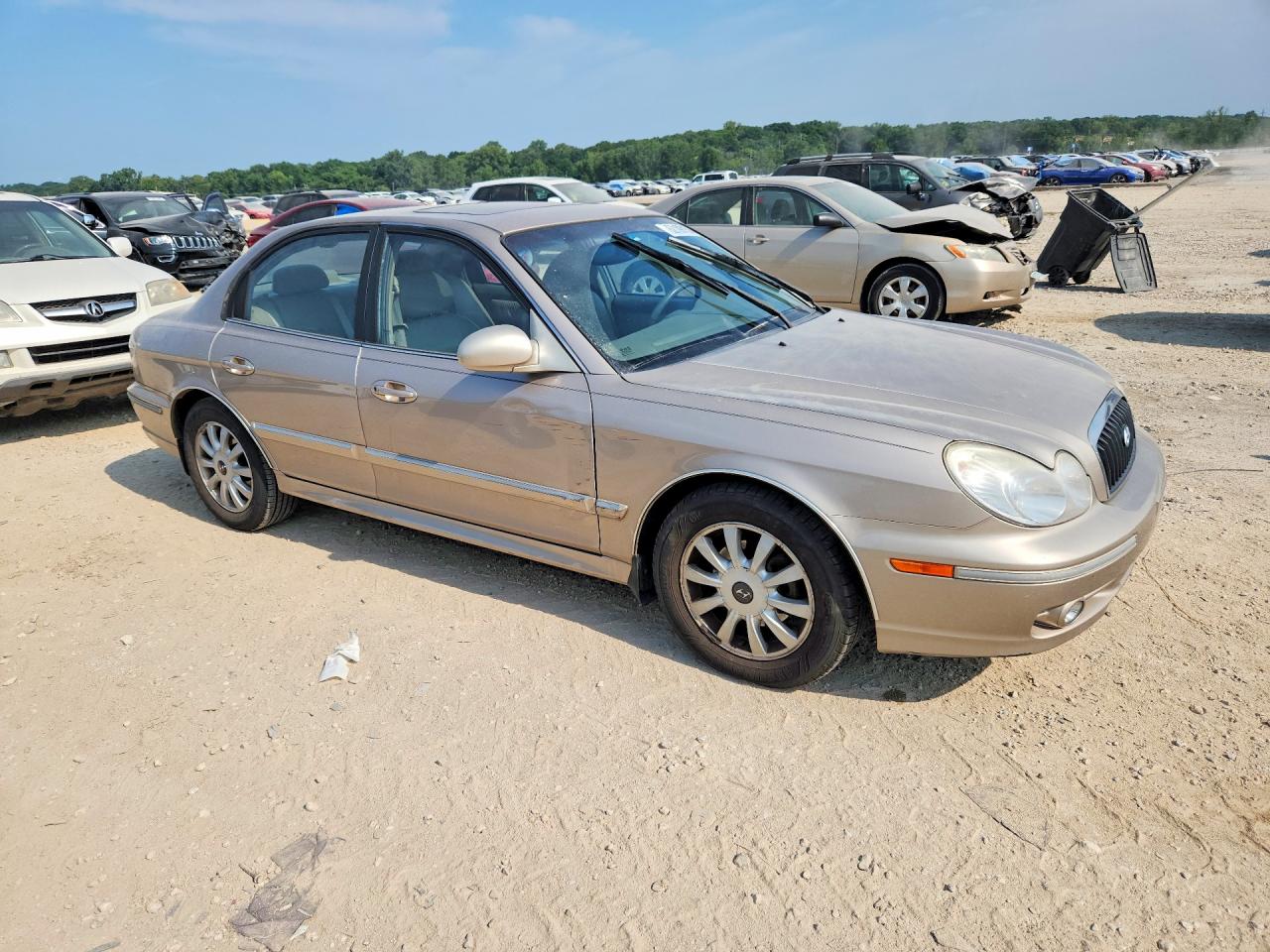 2005 Hyundai Sonata Gls Tan vin: KMHWF35H35A148374