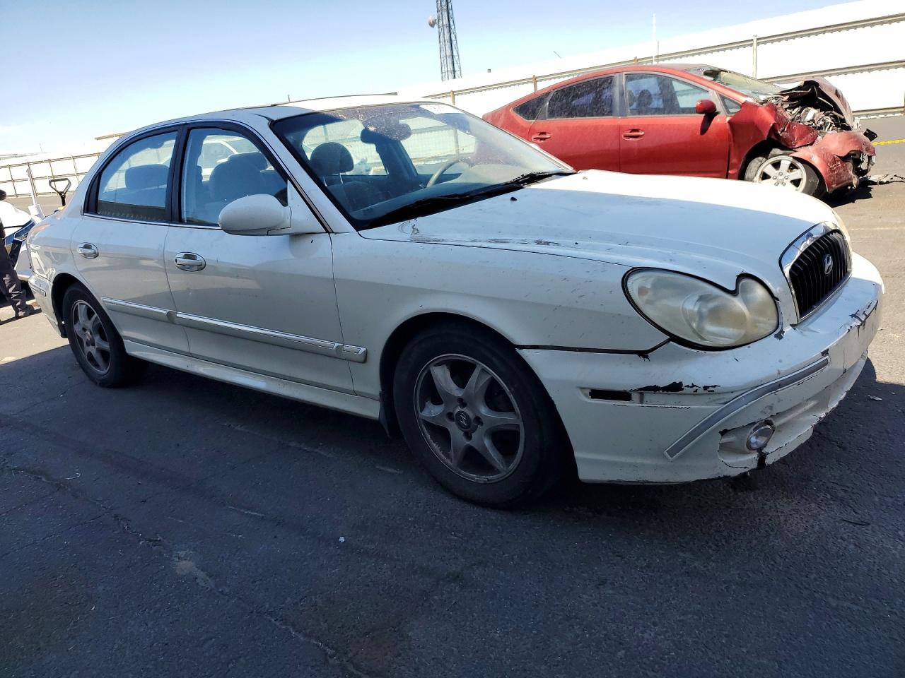 2005 Hyundai Sonata Gls White vin: KMHWF35H35A163683