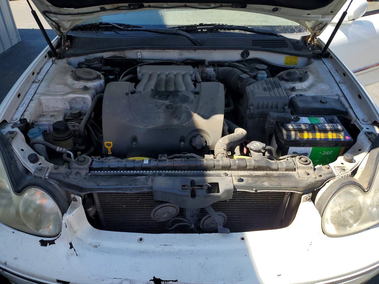 2005 Hyundai Sonata Gls White vin: KMHWF35H35A163683