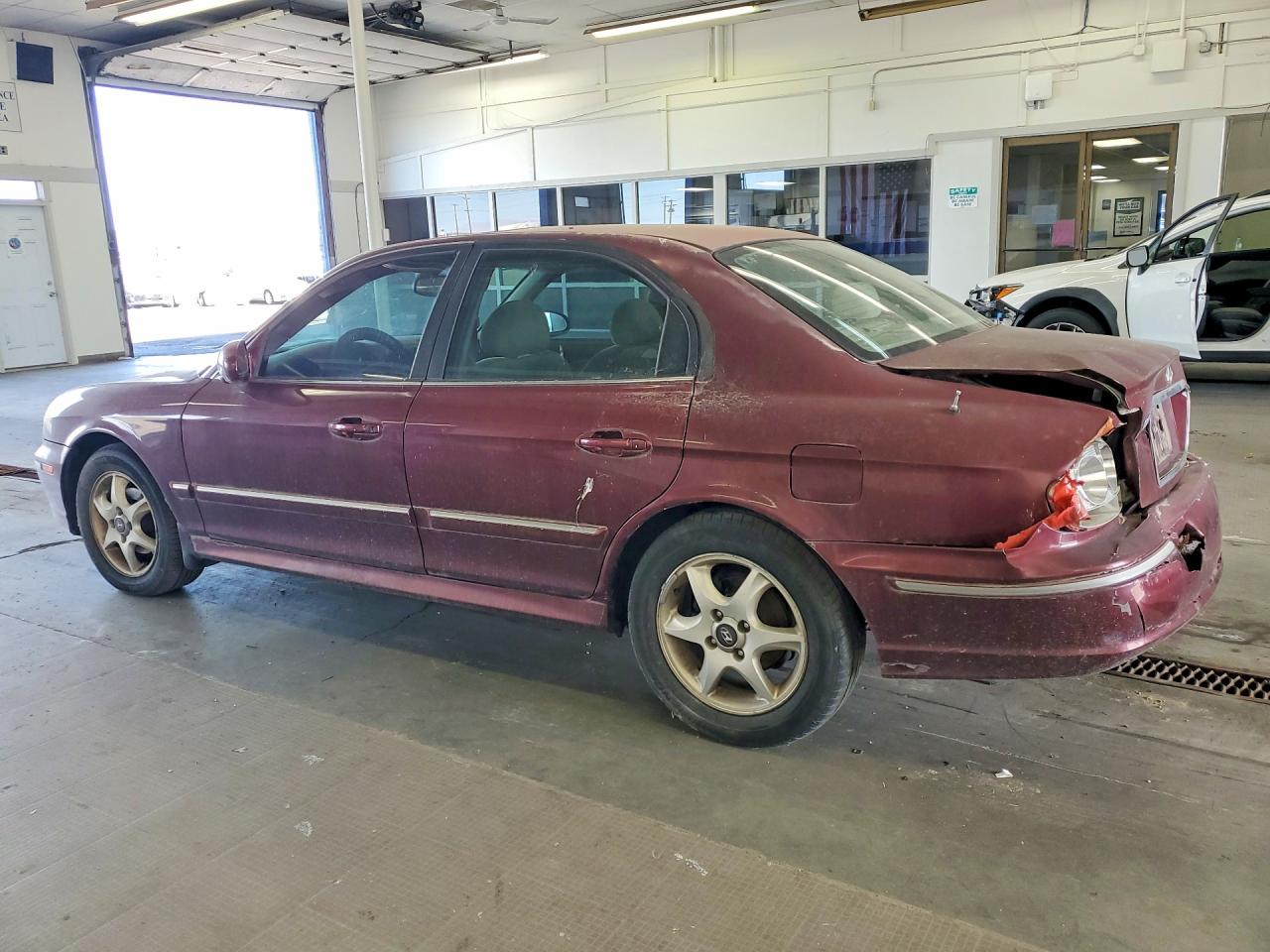 2005 Hyundai Sonata Gls Burgundy vin: KMHWF35H35A192004