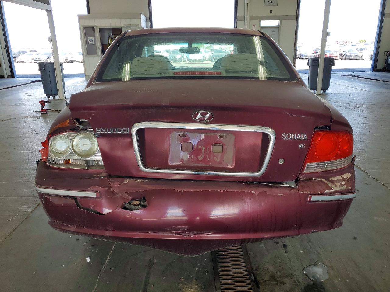 2005 Hyundai Sonata Gls Burgundy vin: KMHWF35H35A192004
