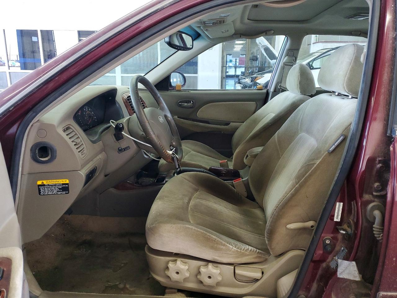 2005 Hyundai Sonata Gls Burgundy vin: KMHWF35H35A192004