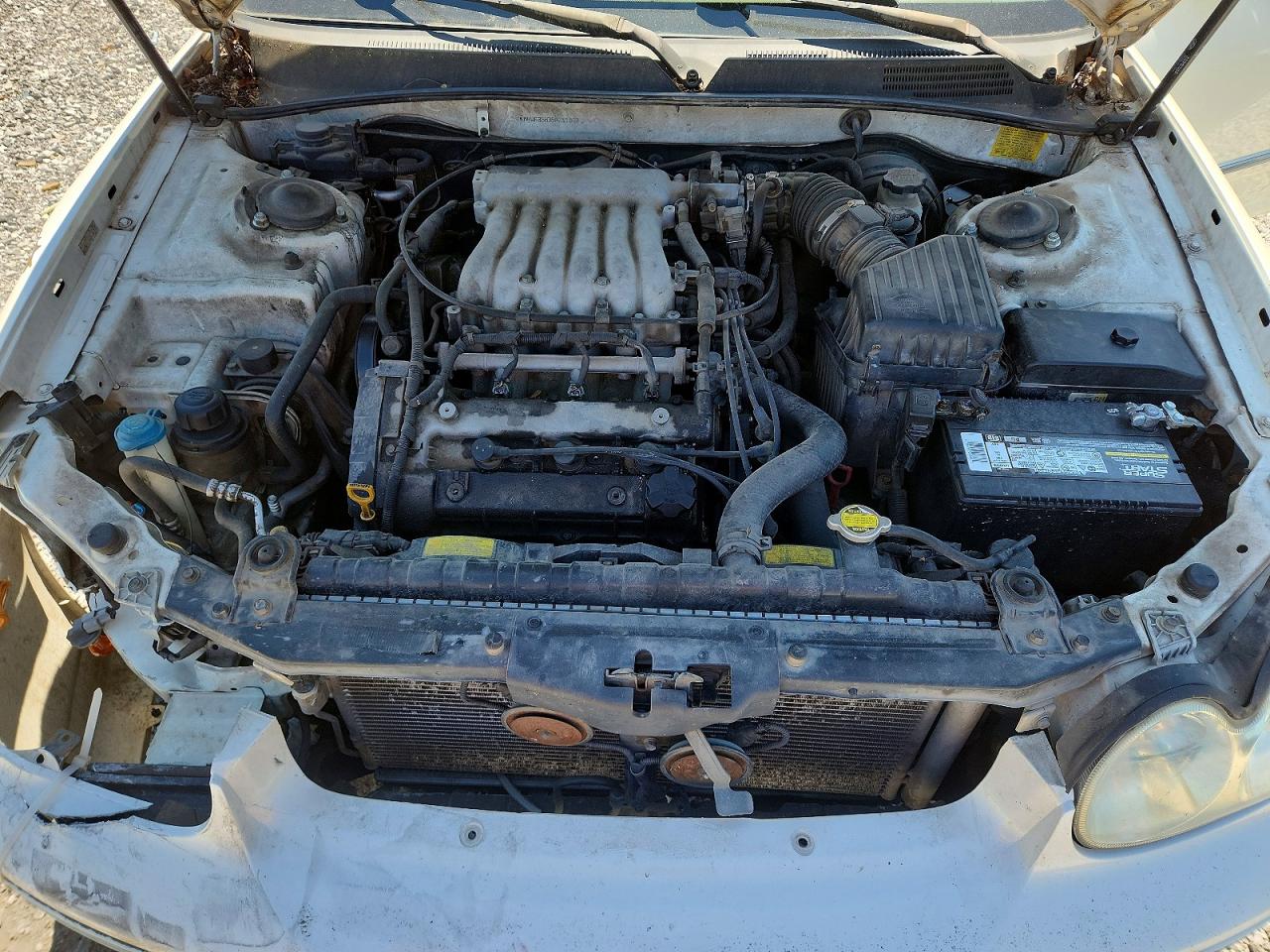 2005 Hyundai Sonata Gls White vin: KMHWF35H35A211070