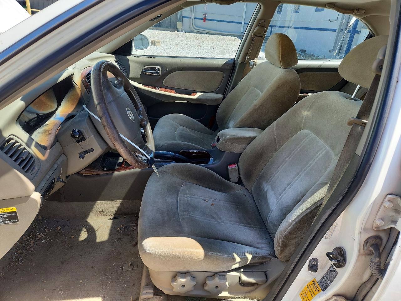 2005 Hyundai Sonata Gls White vin: KMHWF35H35A211070