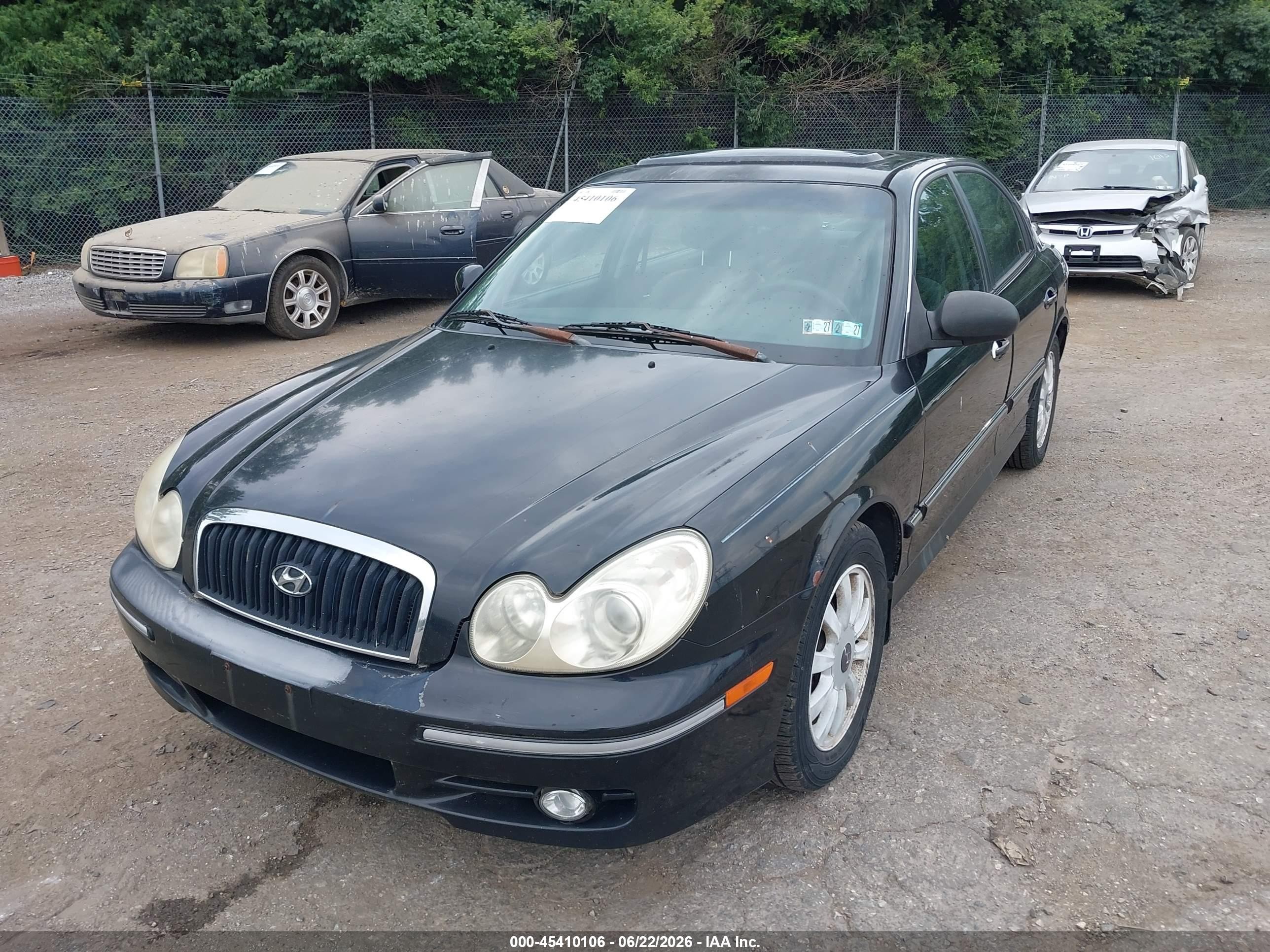 2002 Hyundai Sonata Gls/lx Black vin: KMHWF35H42A712514