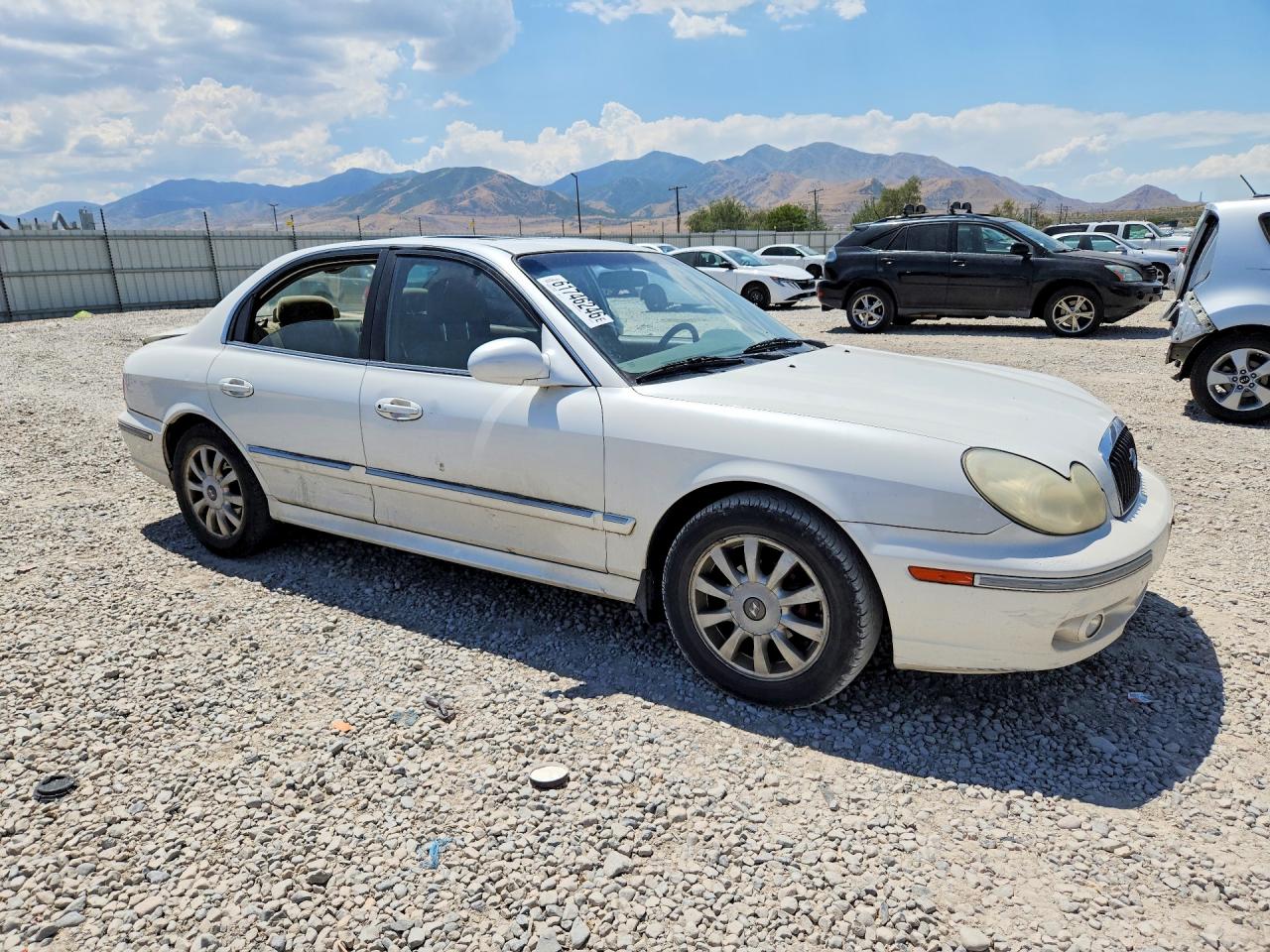 2003 Hyundai Sonata Gls White vin: KMHWF35H43A838437