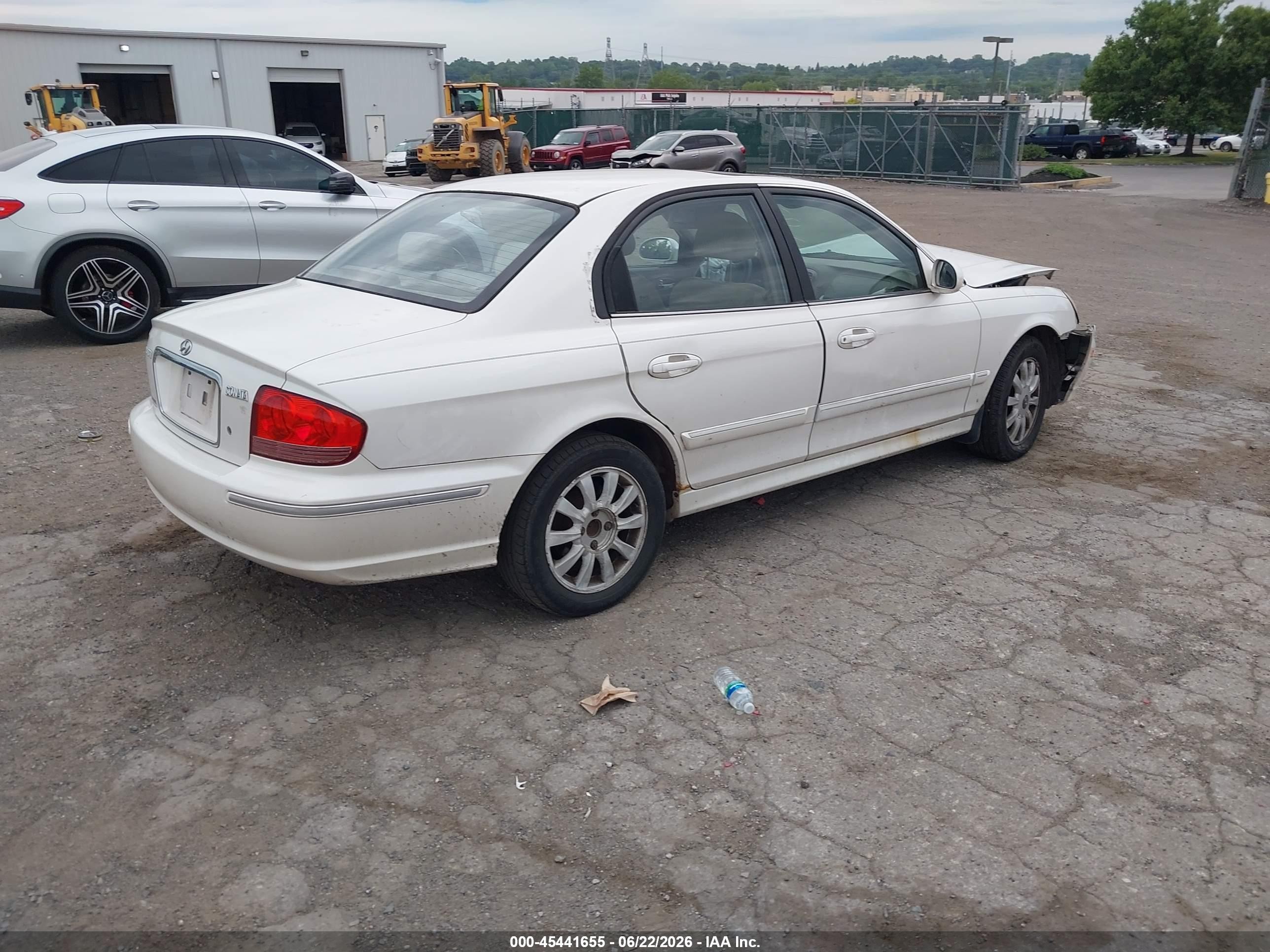 2003 Hyundai Sonata Gls/lx White vin: KMHWF35H43A881241