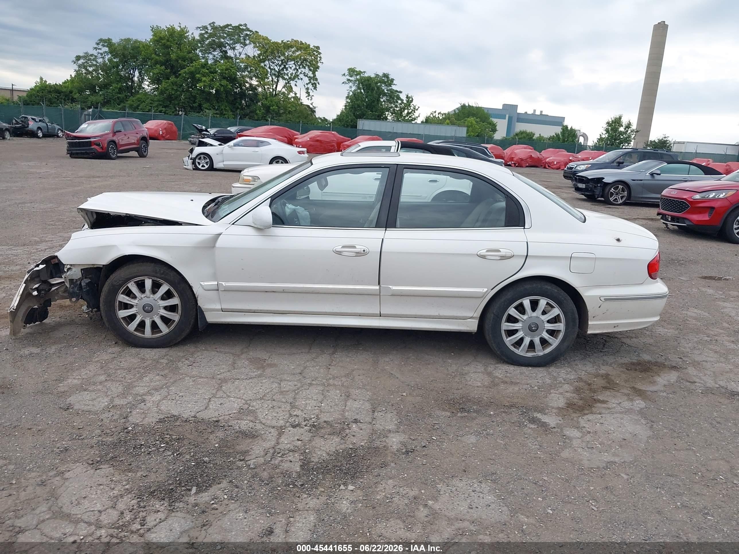 2003 Hyundai Sonata Gls/lx White vin: KMHWF35H43A881241