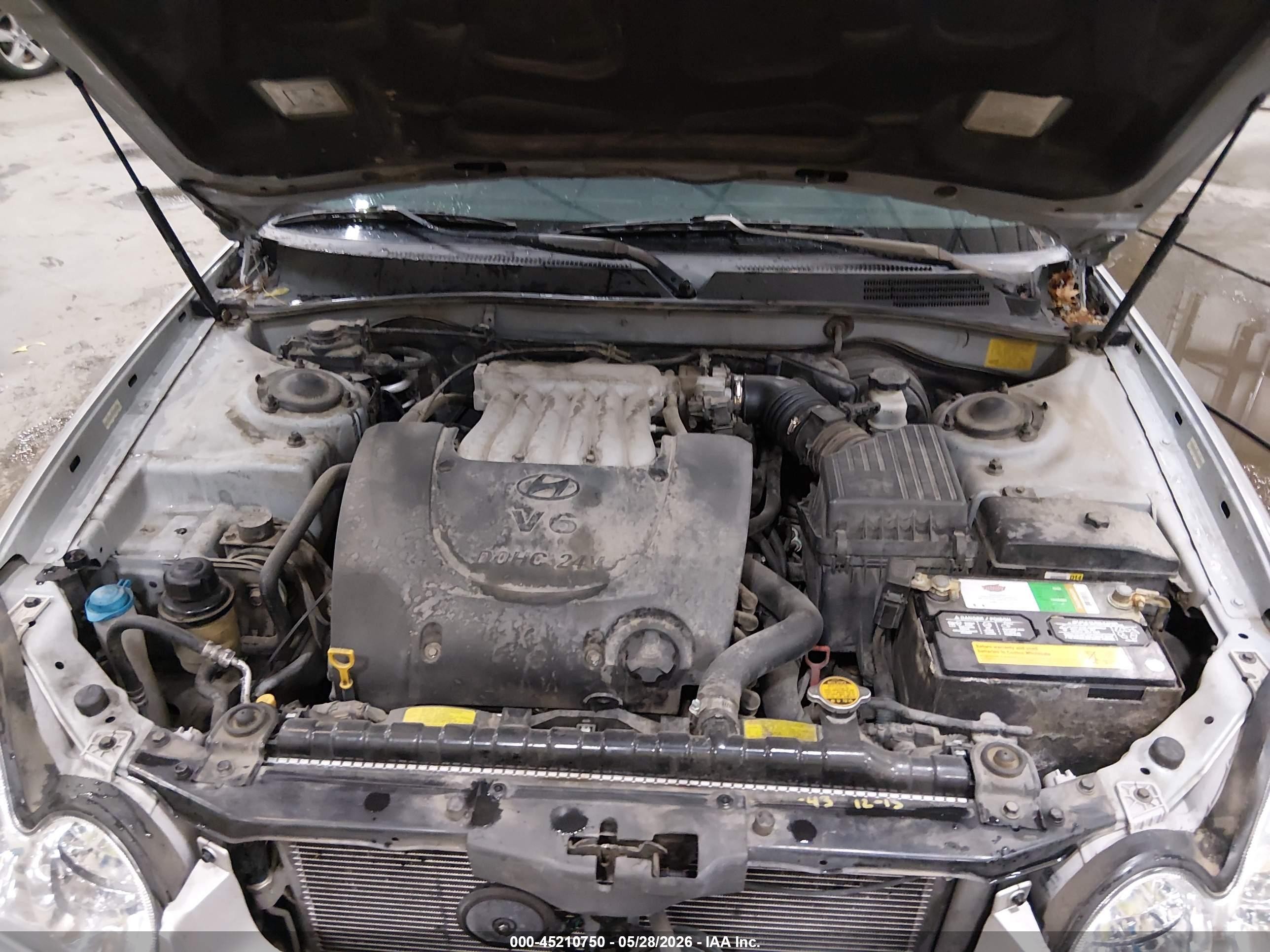 2005 Hyundai Sonata Gls/lx Silver vin: KMHWF35H45A111849