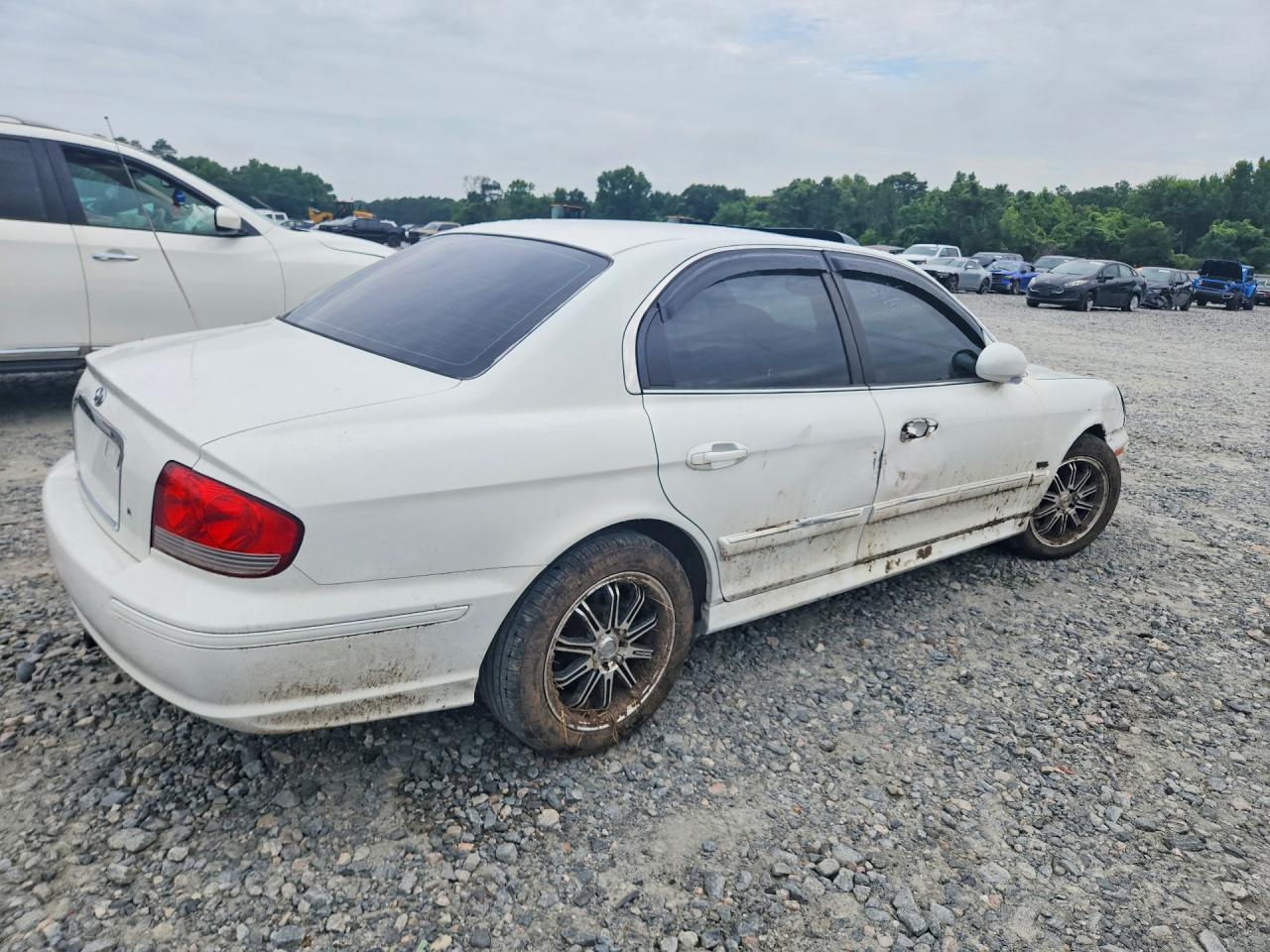 2005 Hyundai Sonata Gls White vin: KMHWF35H45A177849